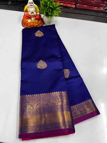 ✨ Beautiful Semi Silk Saree with Elegance & Shine – From Padmavathi Silks and Sarees ✨