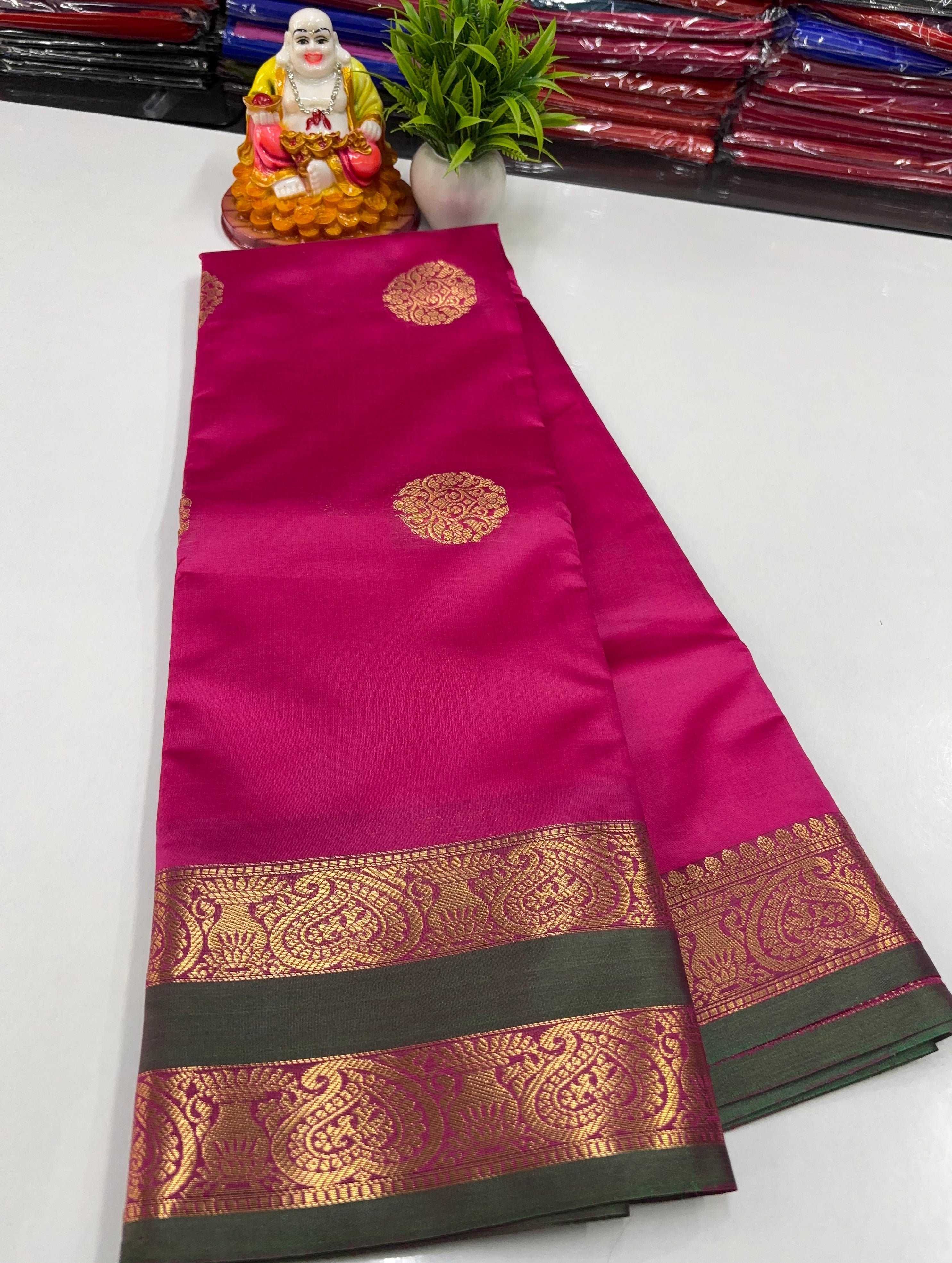✨ Beautiful Semi Silk Saree with Elegance & Shine – From Padmavathi Silks and Sarees ✨