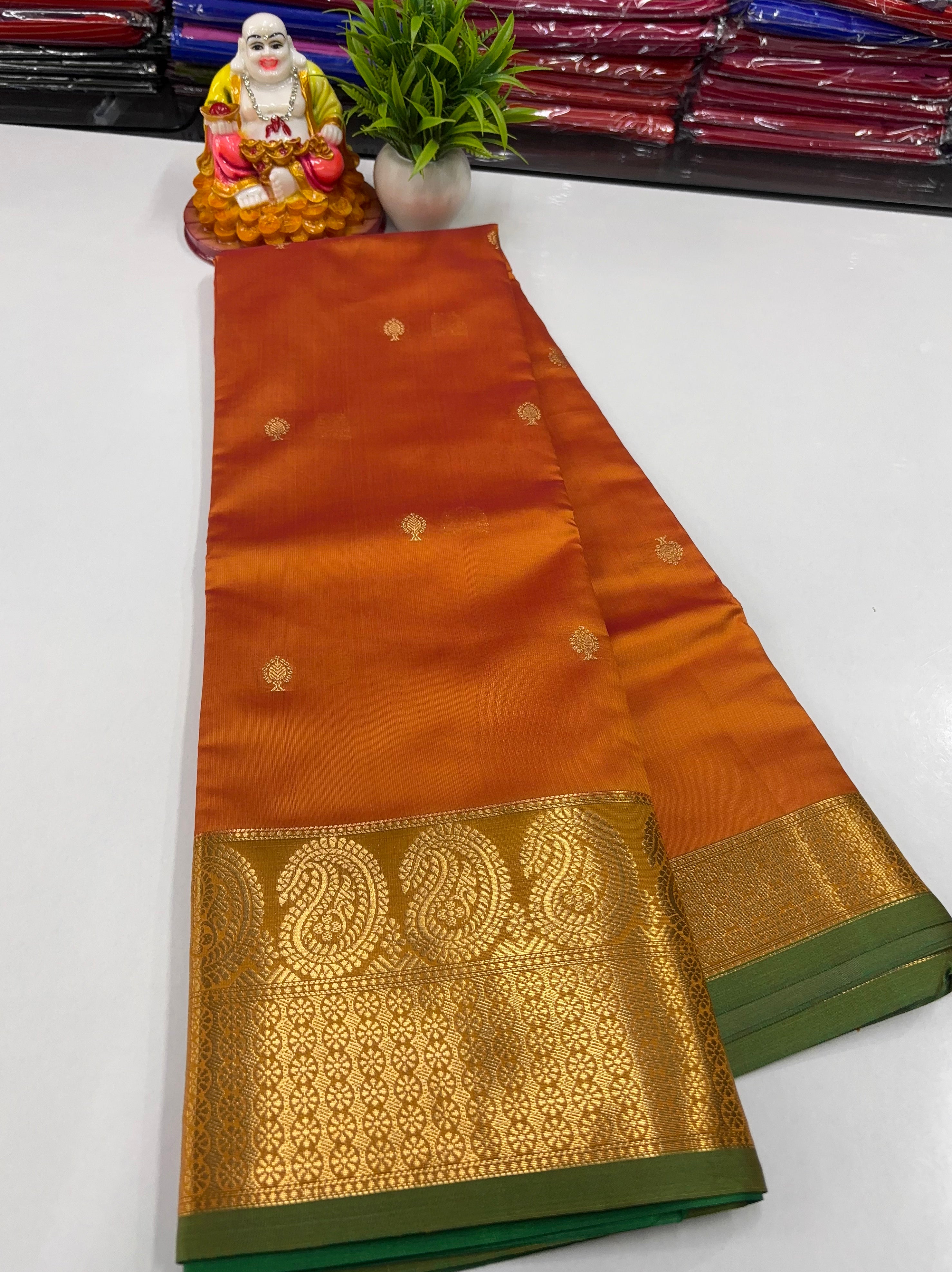 ✨ Beautiful Semi Silk Saree with Elegance & Shine – From Padmavathi Silks and Sarees ✨