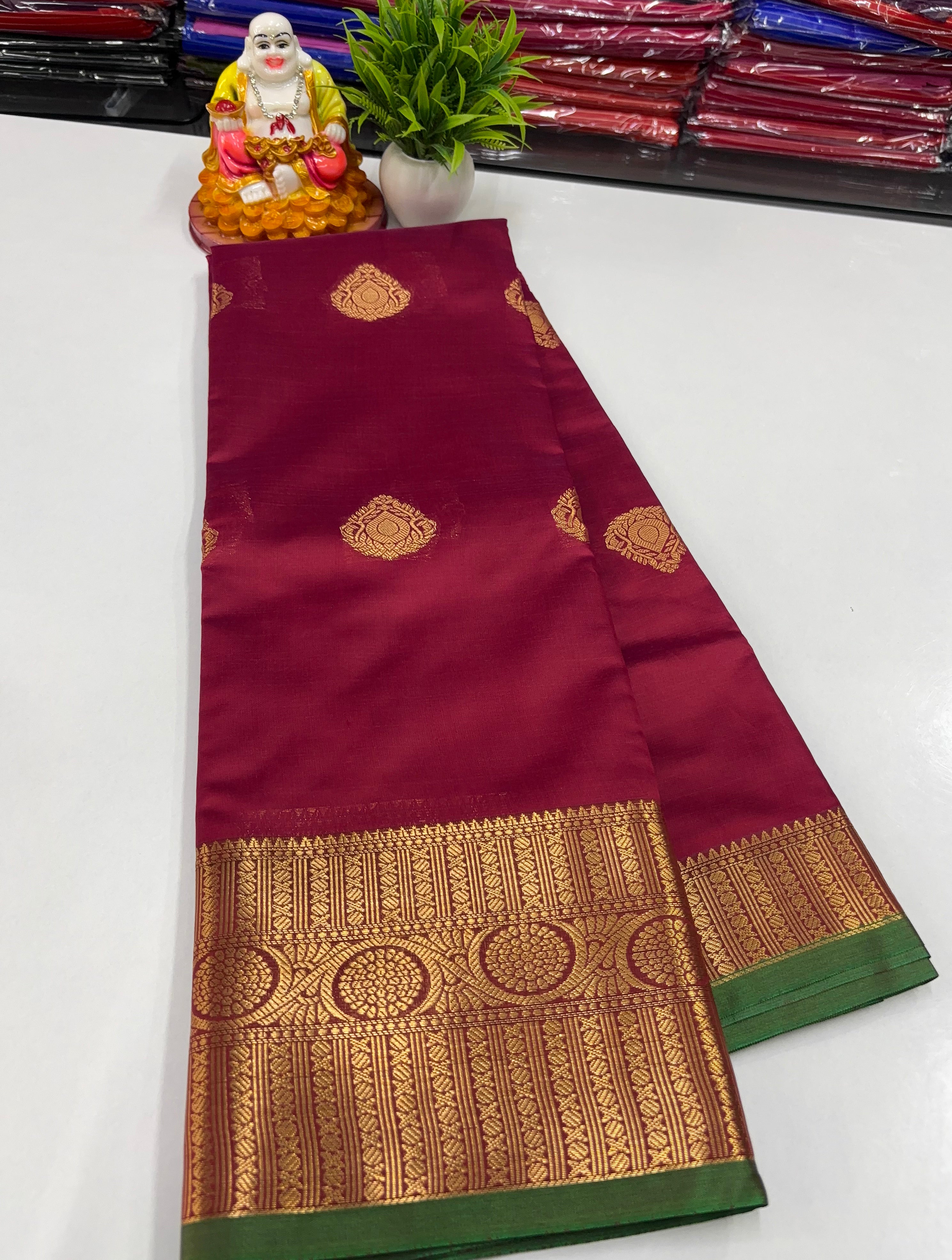 ✨ Beautiful Semi Silk Saree with Elegance & Shine – From Padmavathi Silks and Sarees ✨