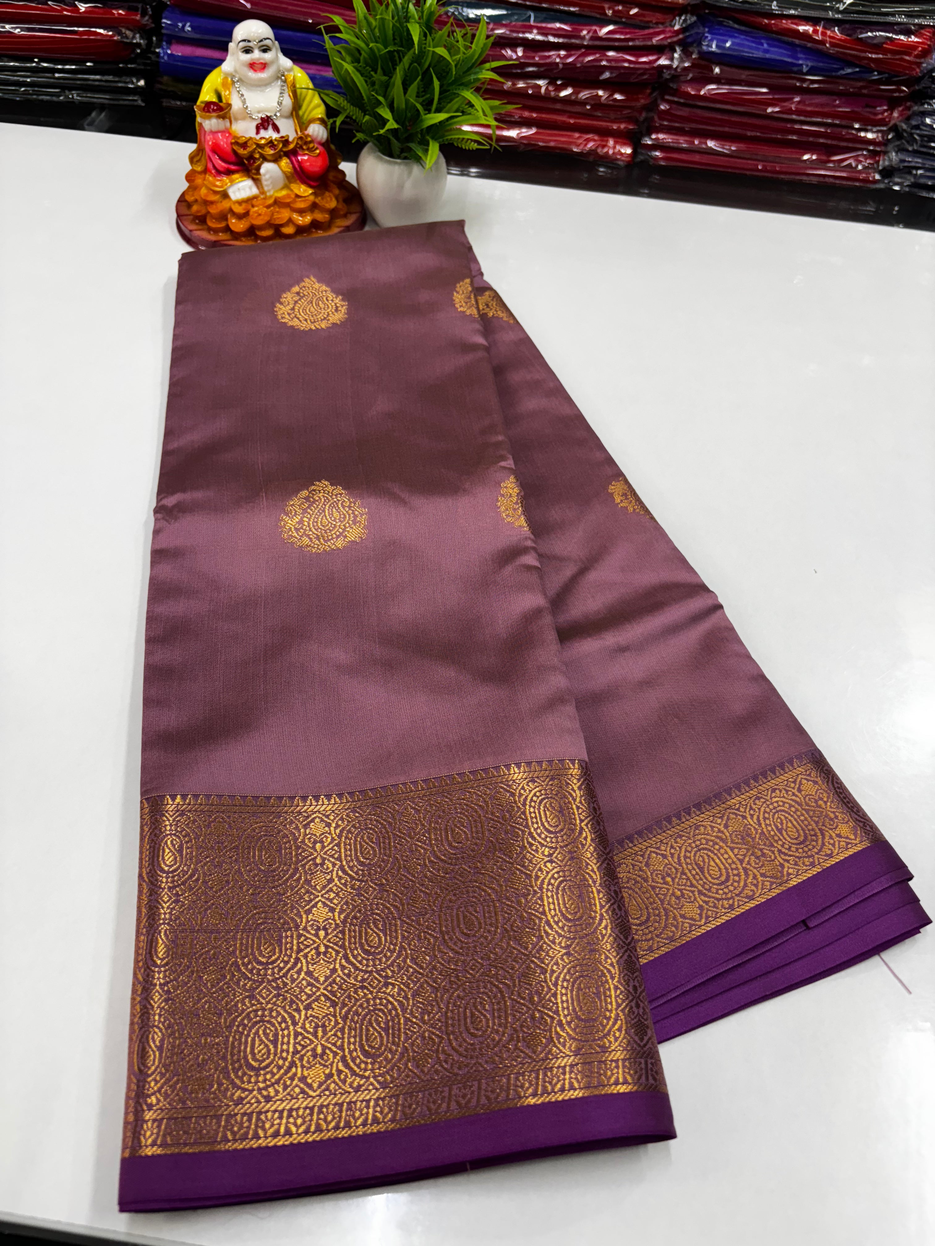 ✨ Beautiful Semi Silk Saree with Elegance & Shine – From Padmavathi Silks and Sarees ✨