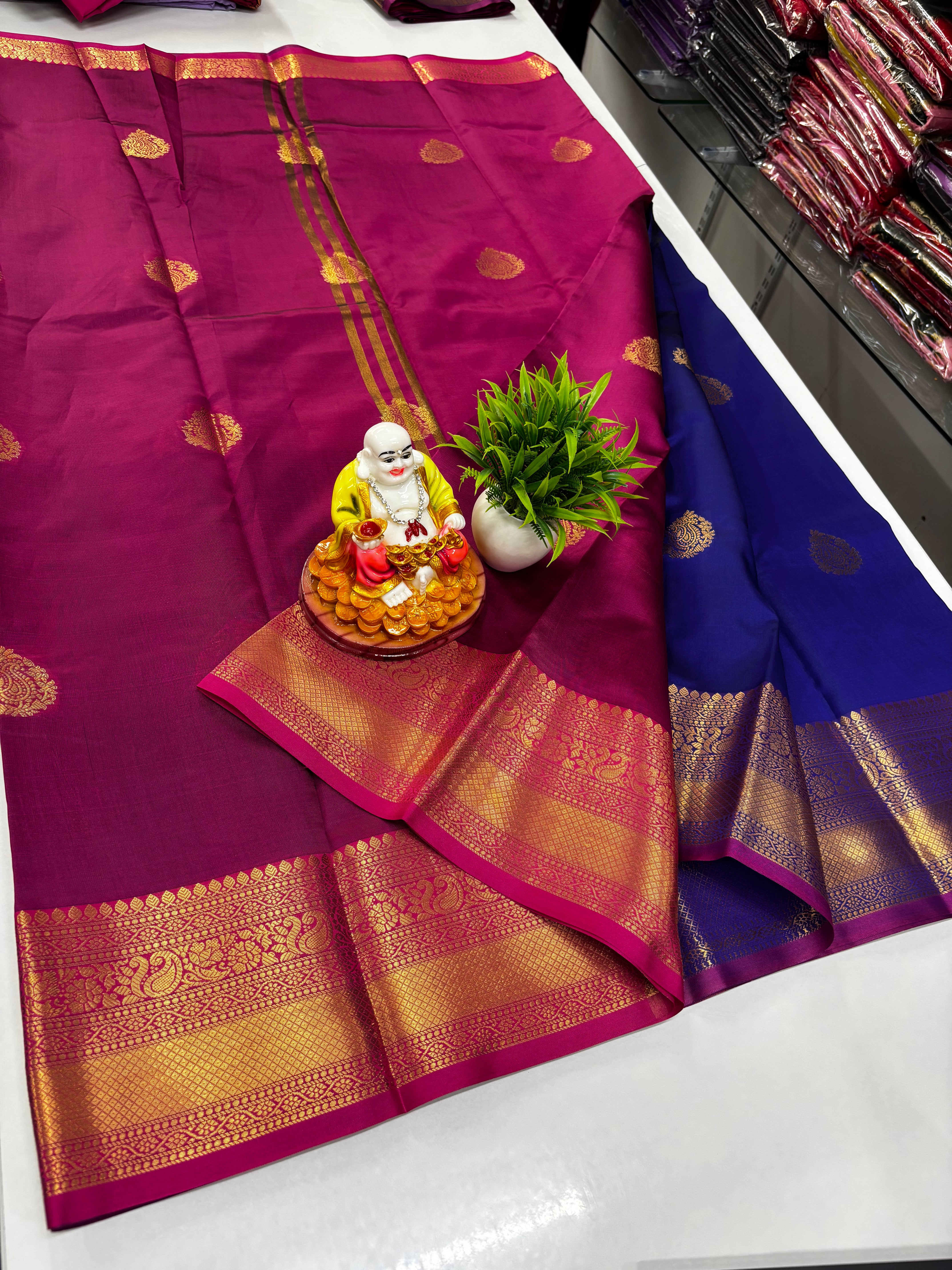 ✨ Beautiful Semi Silk Saree with Elegance & Shine – From Padmavathi Silks and Sarees ✨
