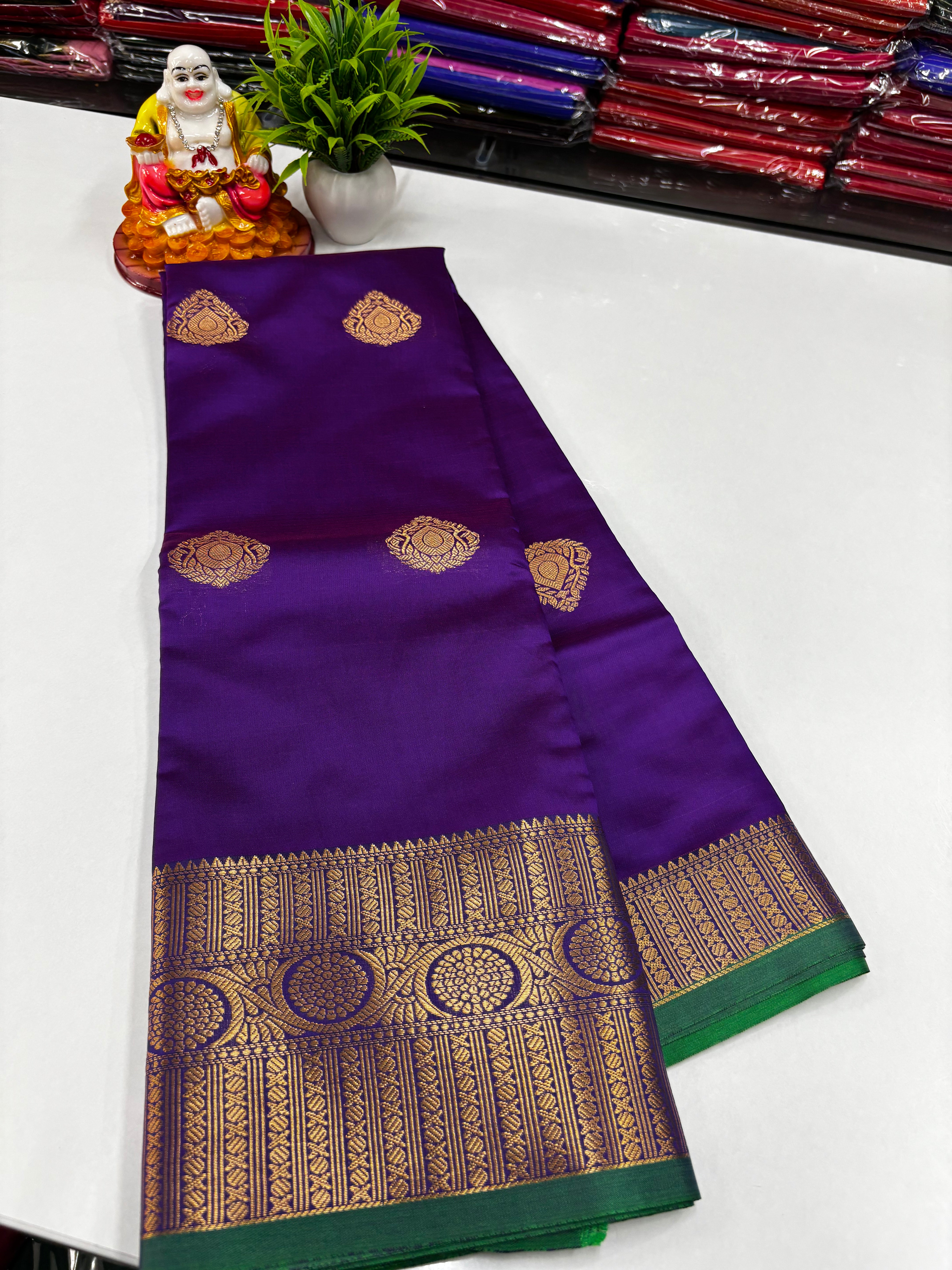 ✨ Beautiful Semi Silk Saree with Elegance & Shine – From Padmavathi Silks and Sarees ✨