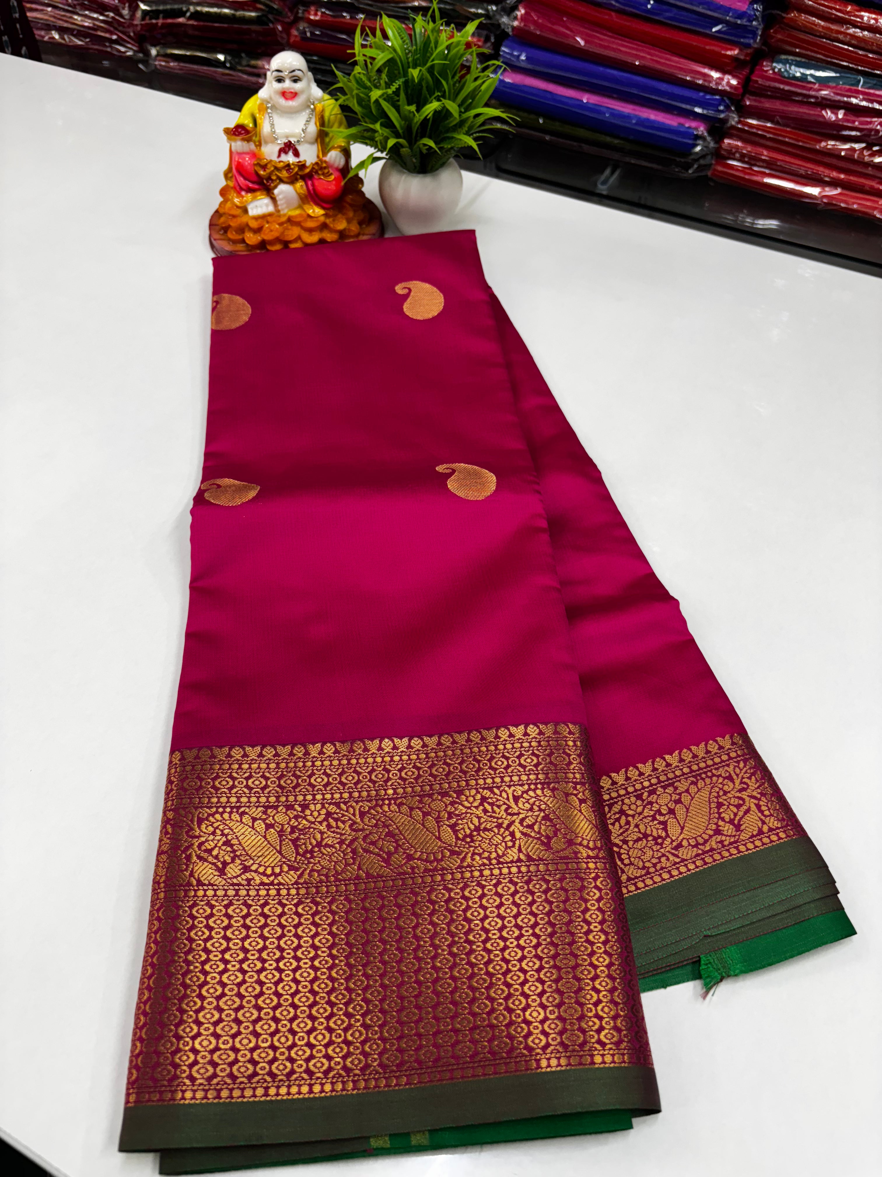 ✨ Beautiful Semi Silk Saree with Elegance & Shine – From Padmavathi Silks and Sarees ✨