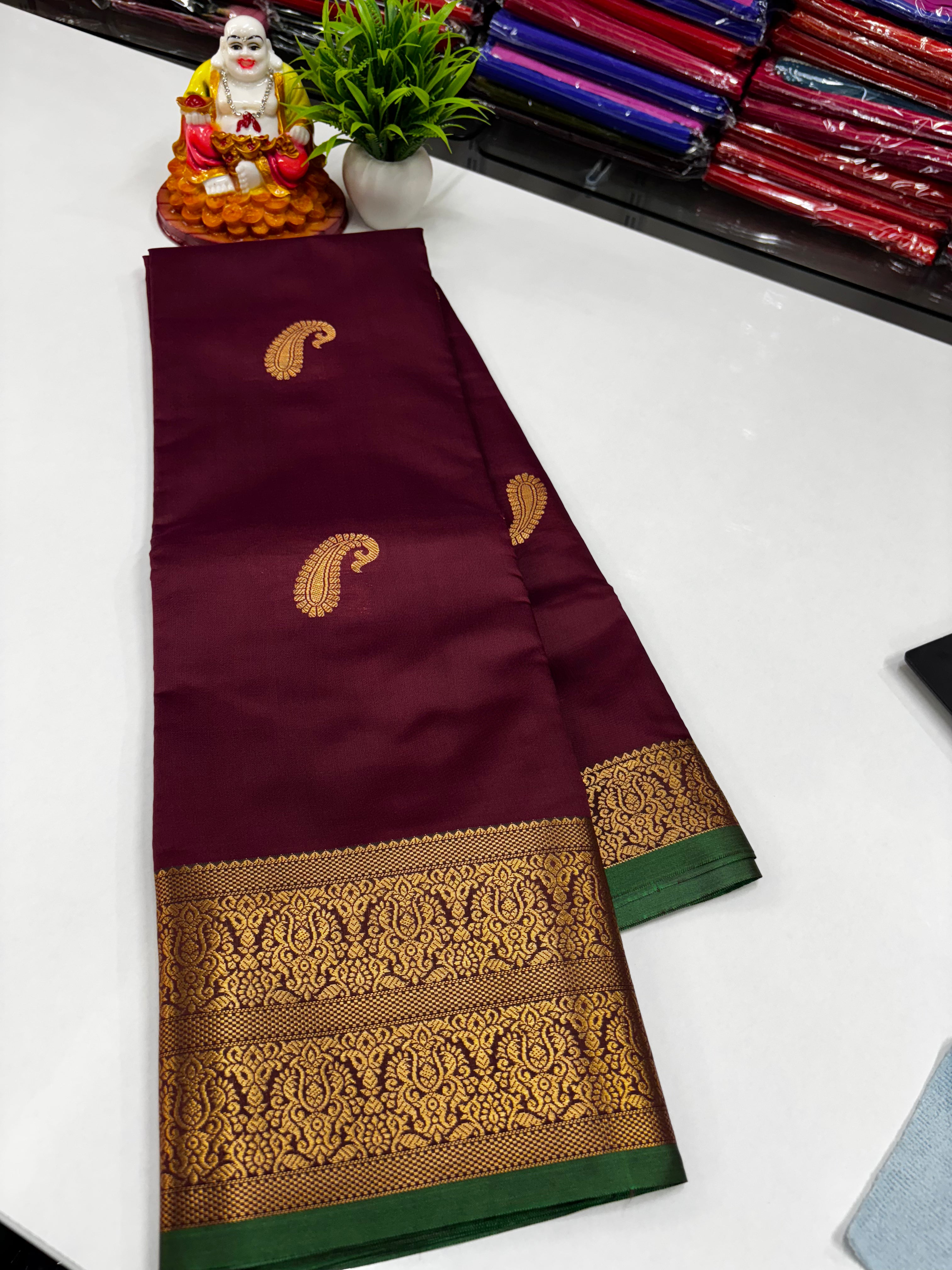 ✨ Beautiful Semi Silk Saree with Elegance & Shine – From Padmavathi Silks and Sarees ✨