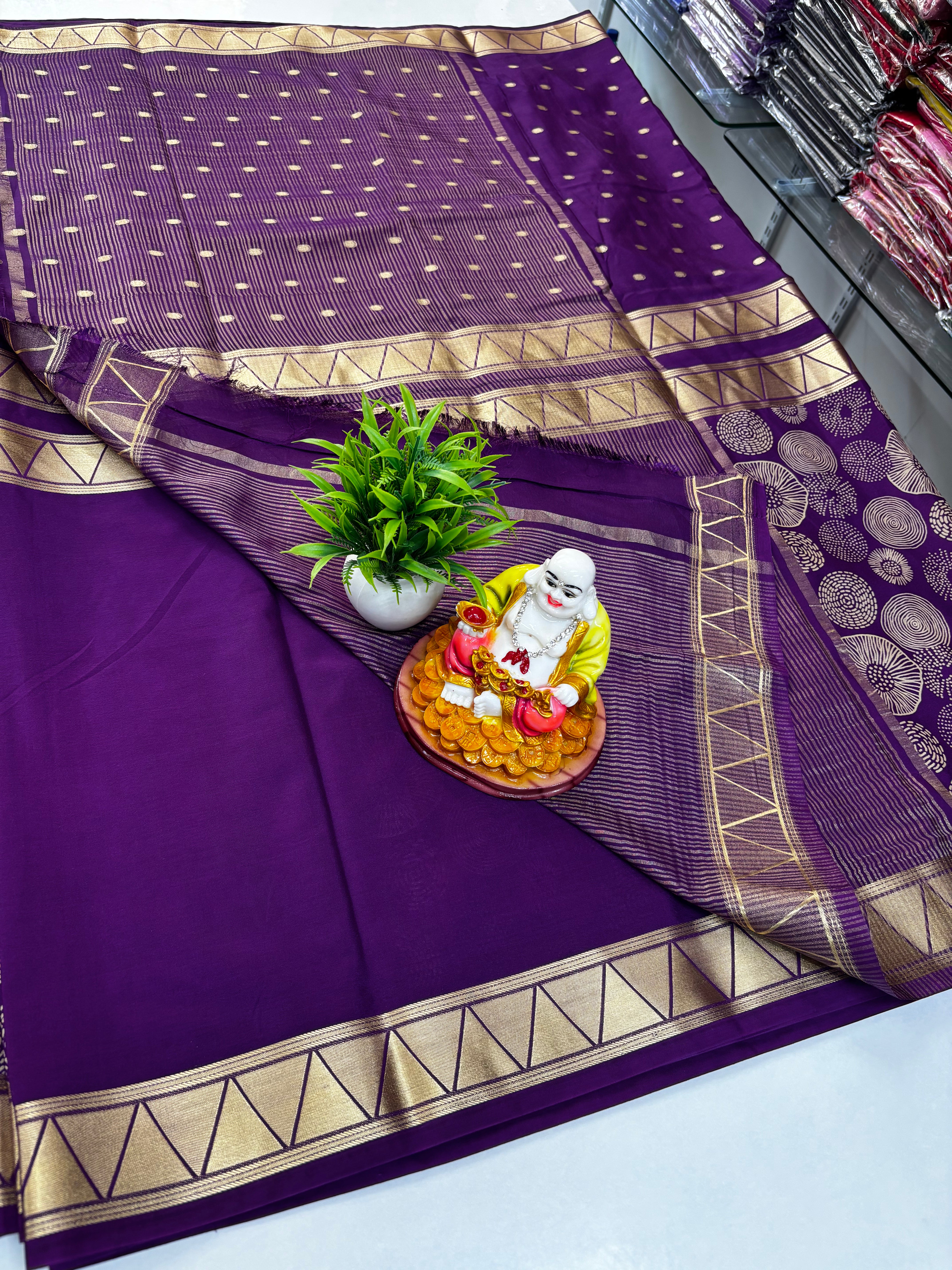 Half & Half Saree with Beautiful Buttas and Kalamkari Design