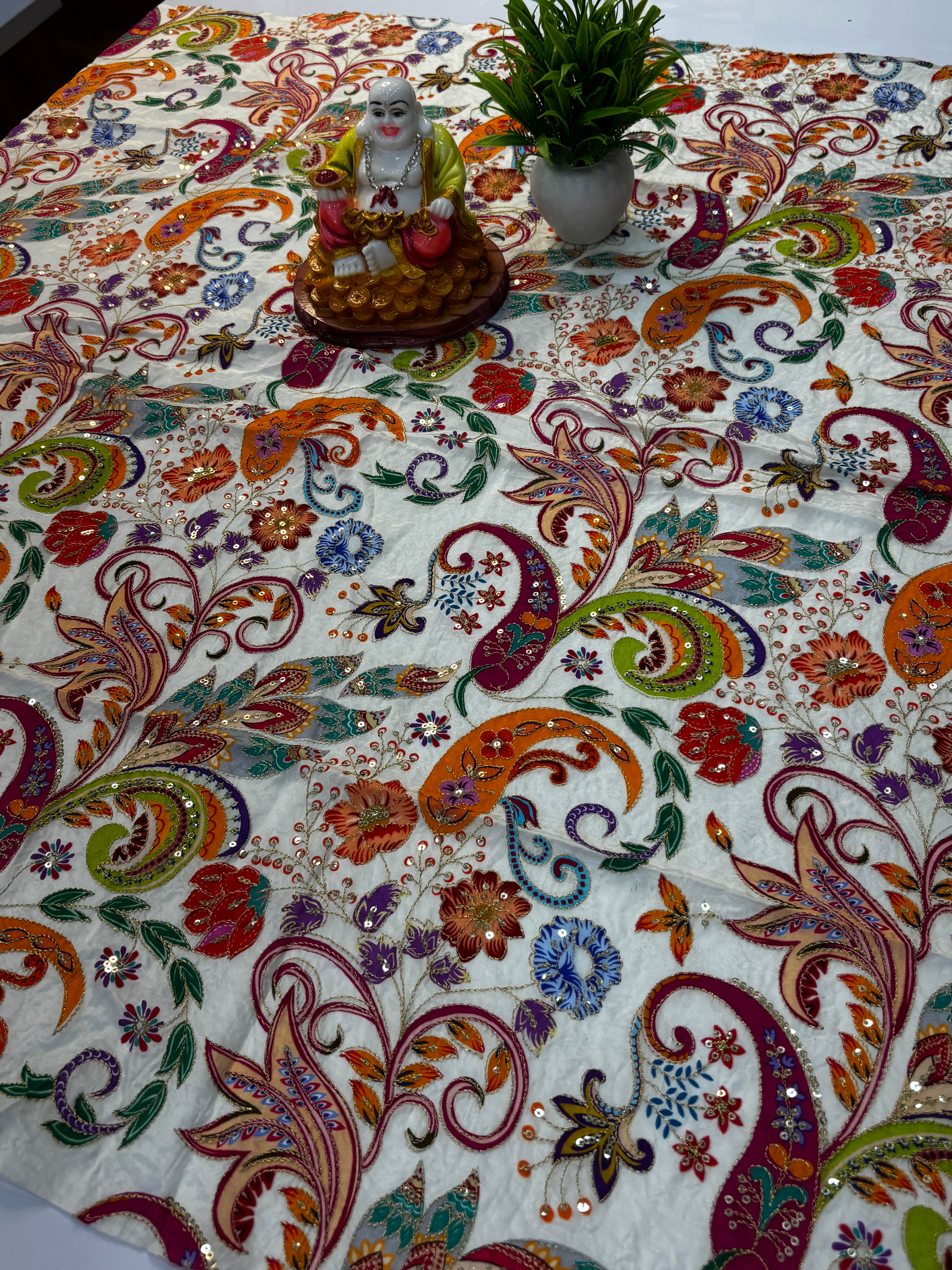 Premium Kalamkari Natural Crepe Silk Blouse
