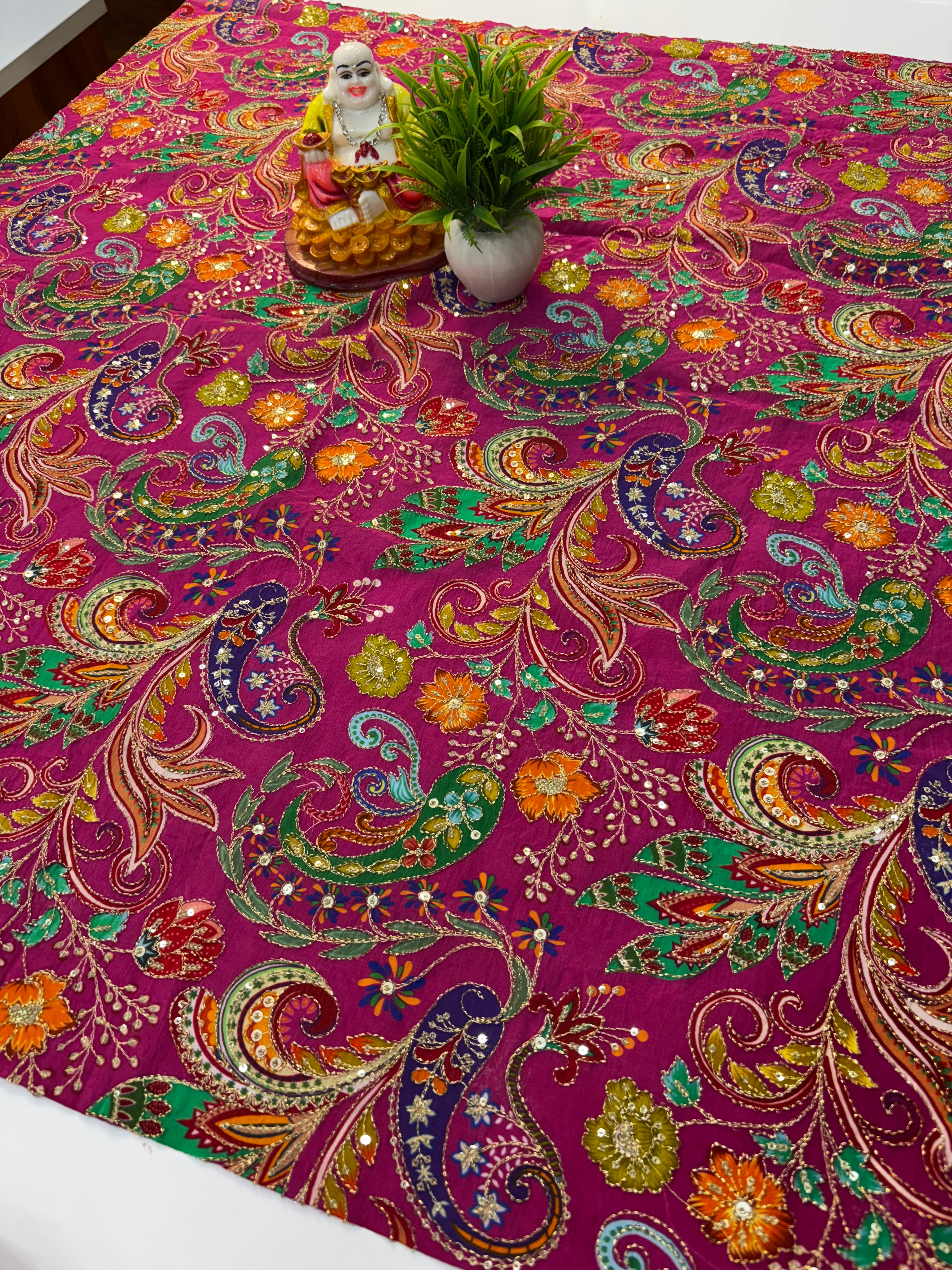 Premium Kalamkari Natural Crepe Silk Blouse
