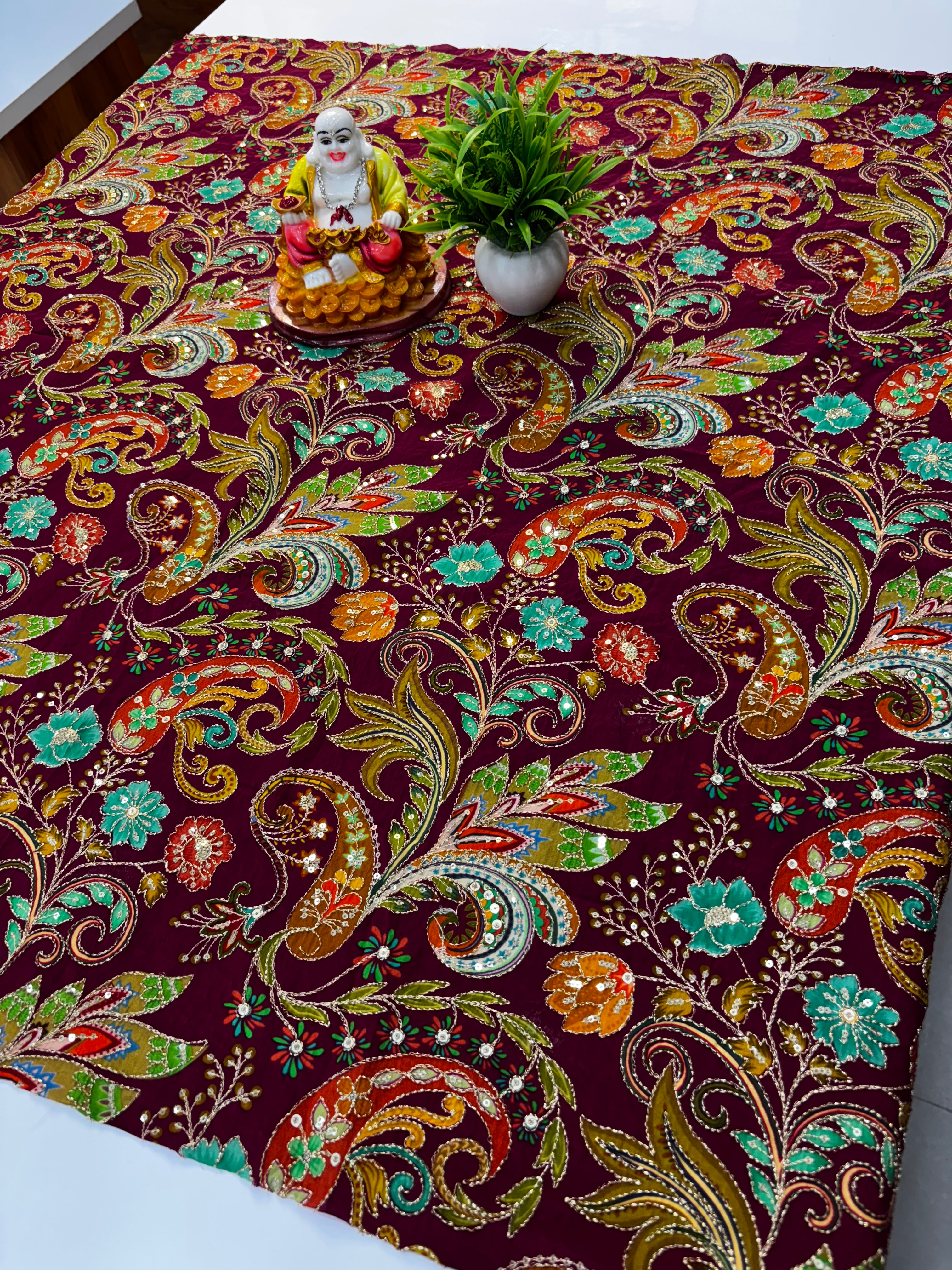 Premium Kalamkari Natural Crepe Silk Blouse