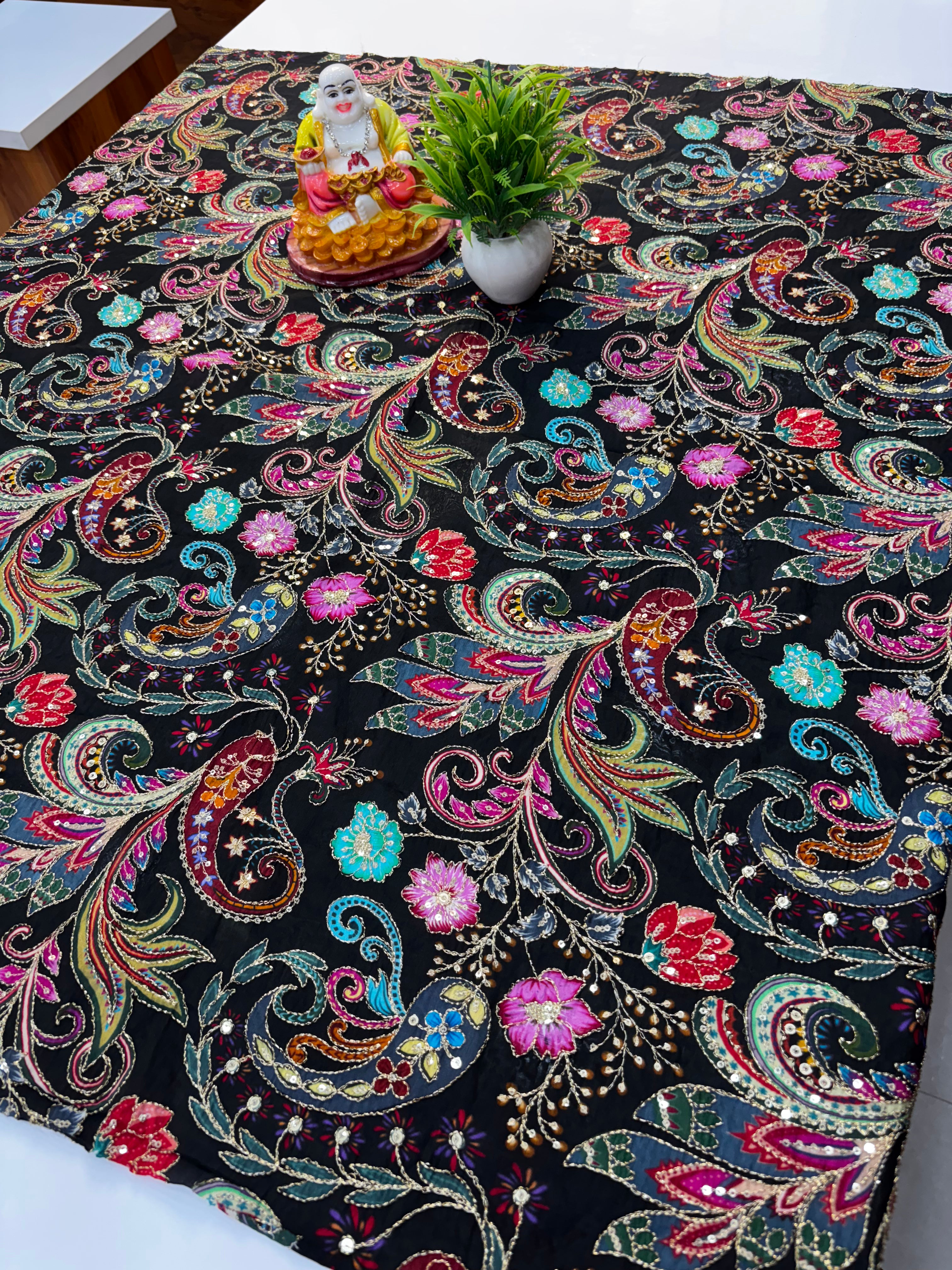 Premium Kalamkari Natural Crepe Silk Blouse