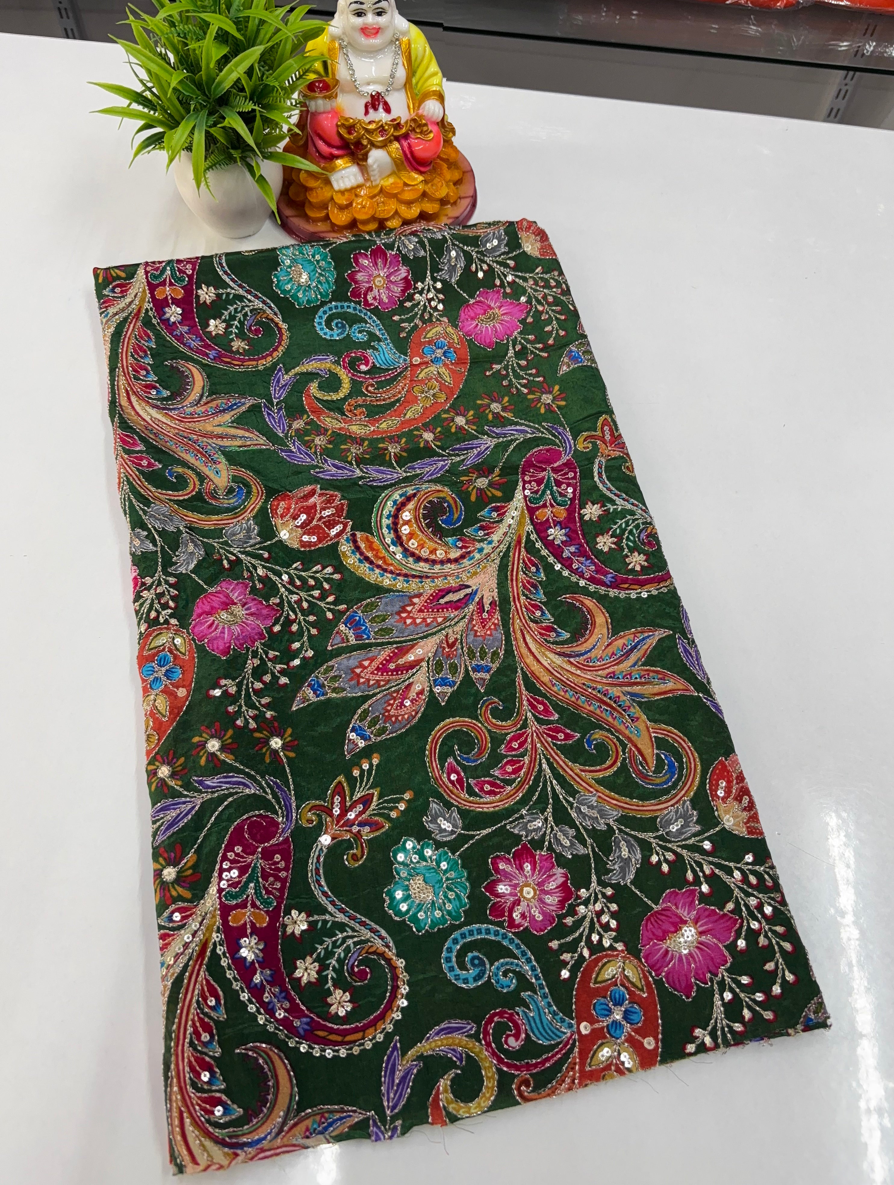 Premium Crepe Silk Blouse with Kalamkari Design – by Padmavathi Silks and Sarees
