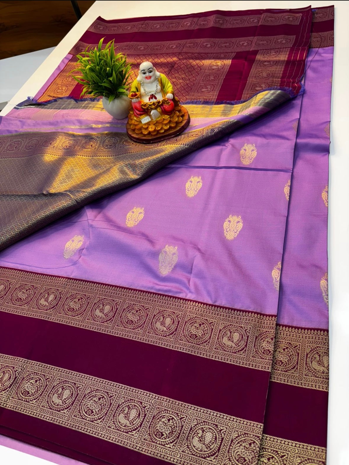 🦚 Premium Semi Silk Saree with Ganda Berunda Design & Rich Pallu 🦚