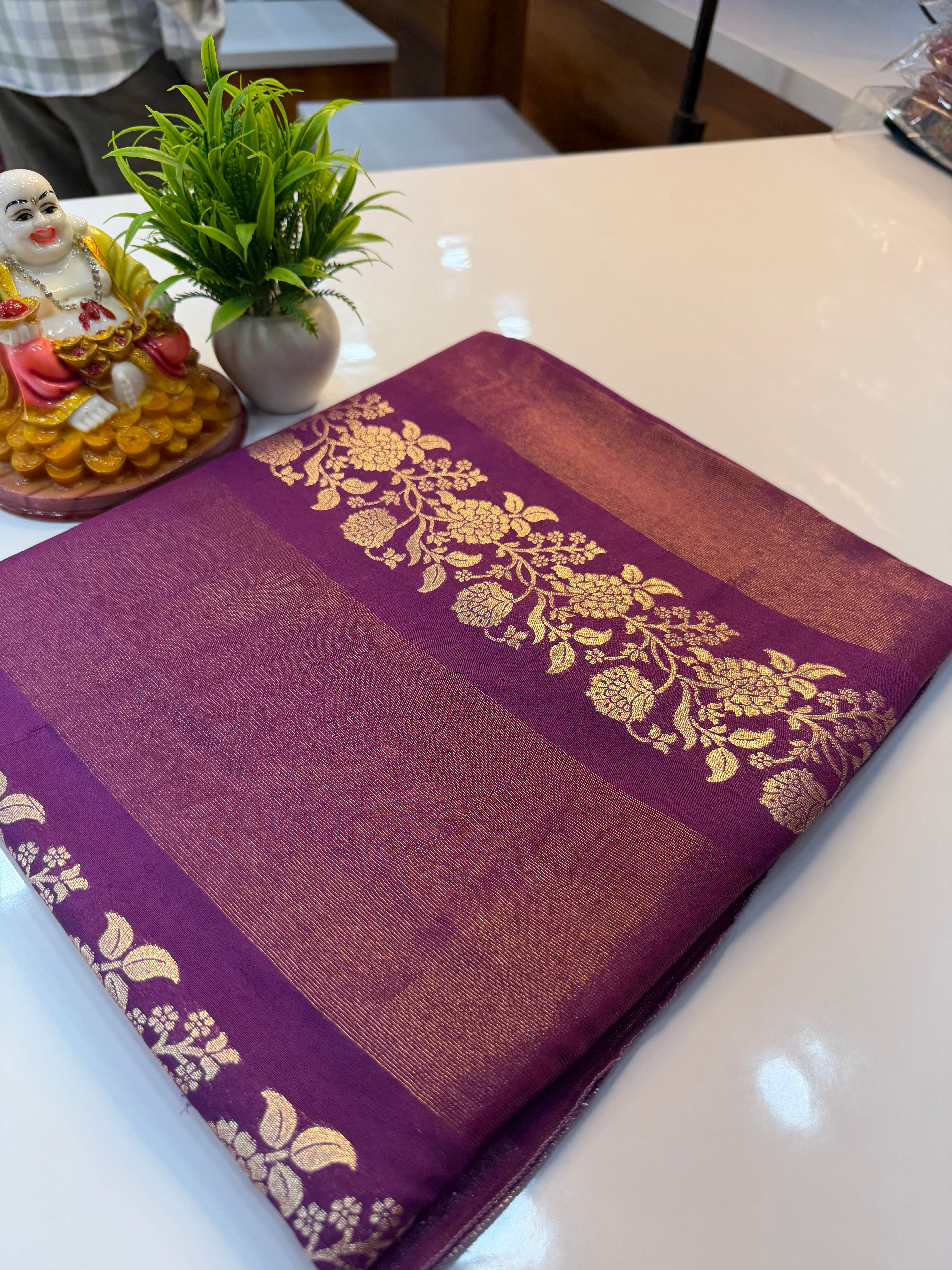 Premium Semi Viscose Saree with Meenakari Pattern | Rich Pallu & Butta Blouse | Padmavathi Silks and Sarees…