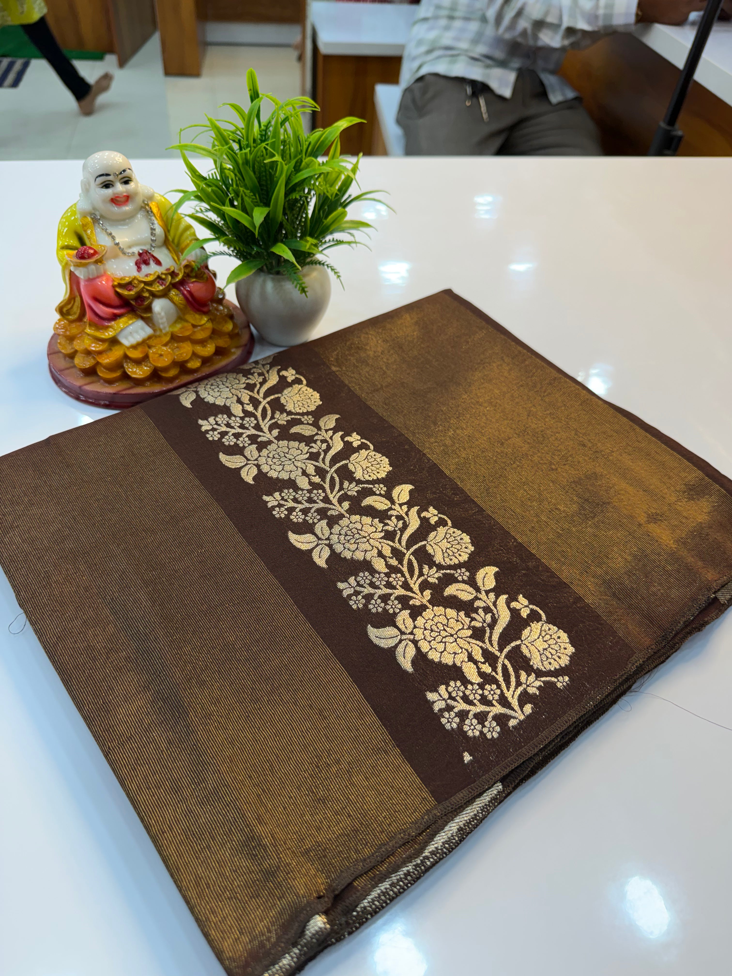 Premium Semi Viscose Saree with Meenakari Pattern | Rich Pallu & Butta Blouse | Padmavathi Silks and Sarees…