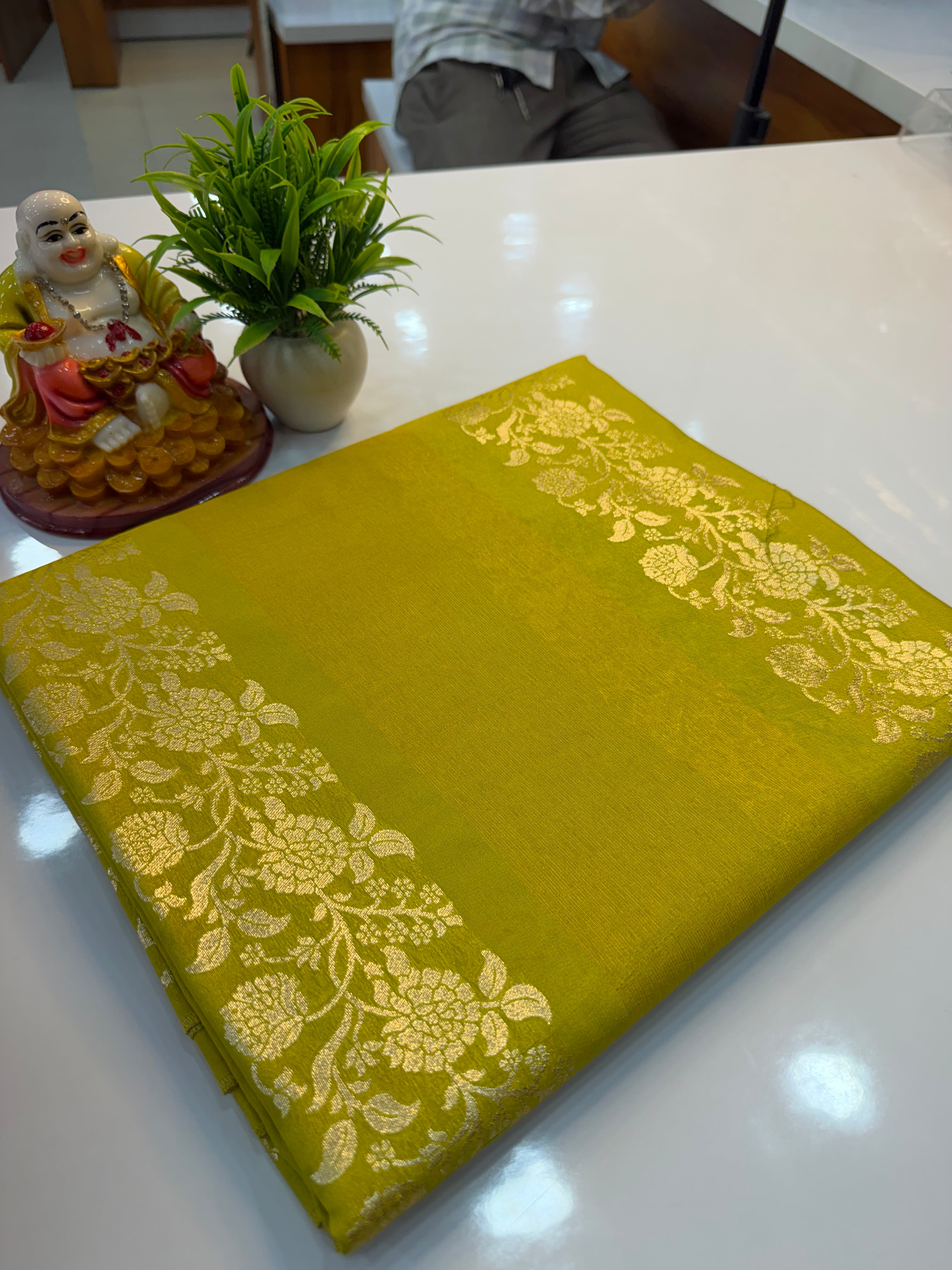 Premium Semi Viscose Saree with Meenakari Pattern | Rich Pallu & Butta Blouse | Padmavathi Silks and Sarees…