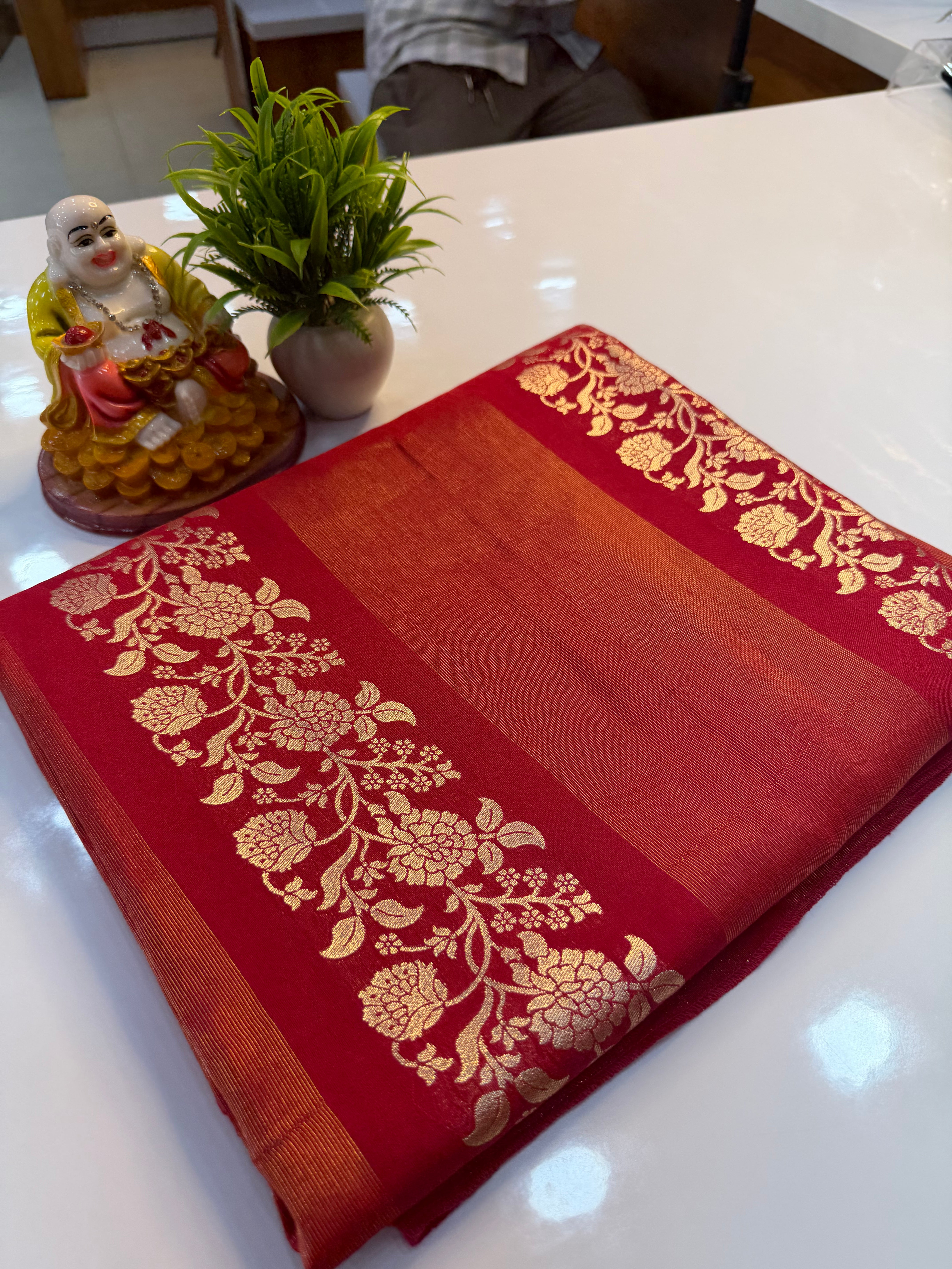 Premium Semi Viscose Saree with Meenakari Pattern | Rich Pallu & Butta Blouse | Padmavathi Silks and Sarees…