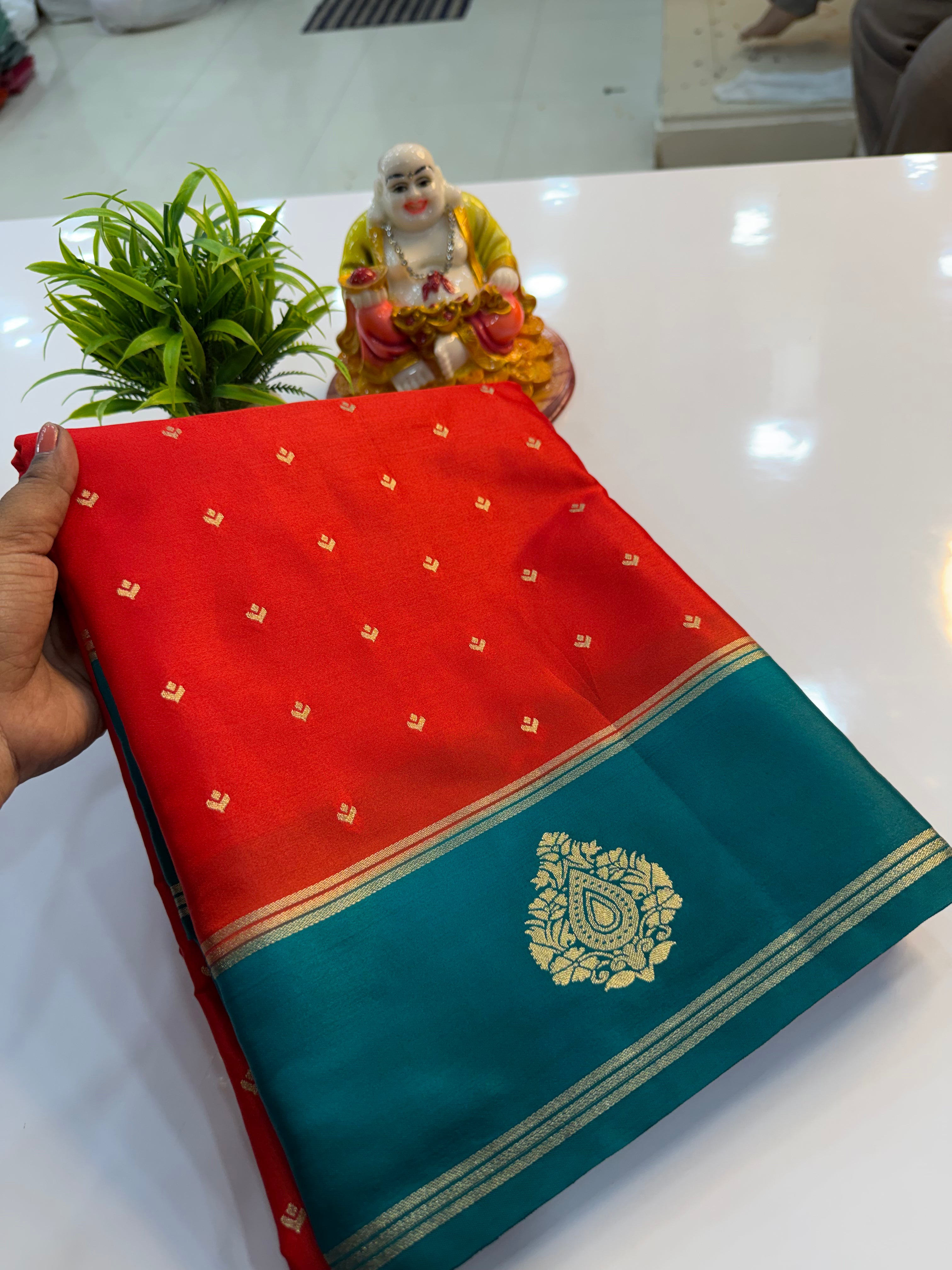 Premium Gajji Silk Saree with Buttas | Rich Pallu & Butta Blouse…
