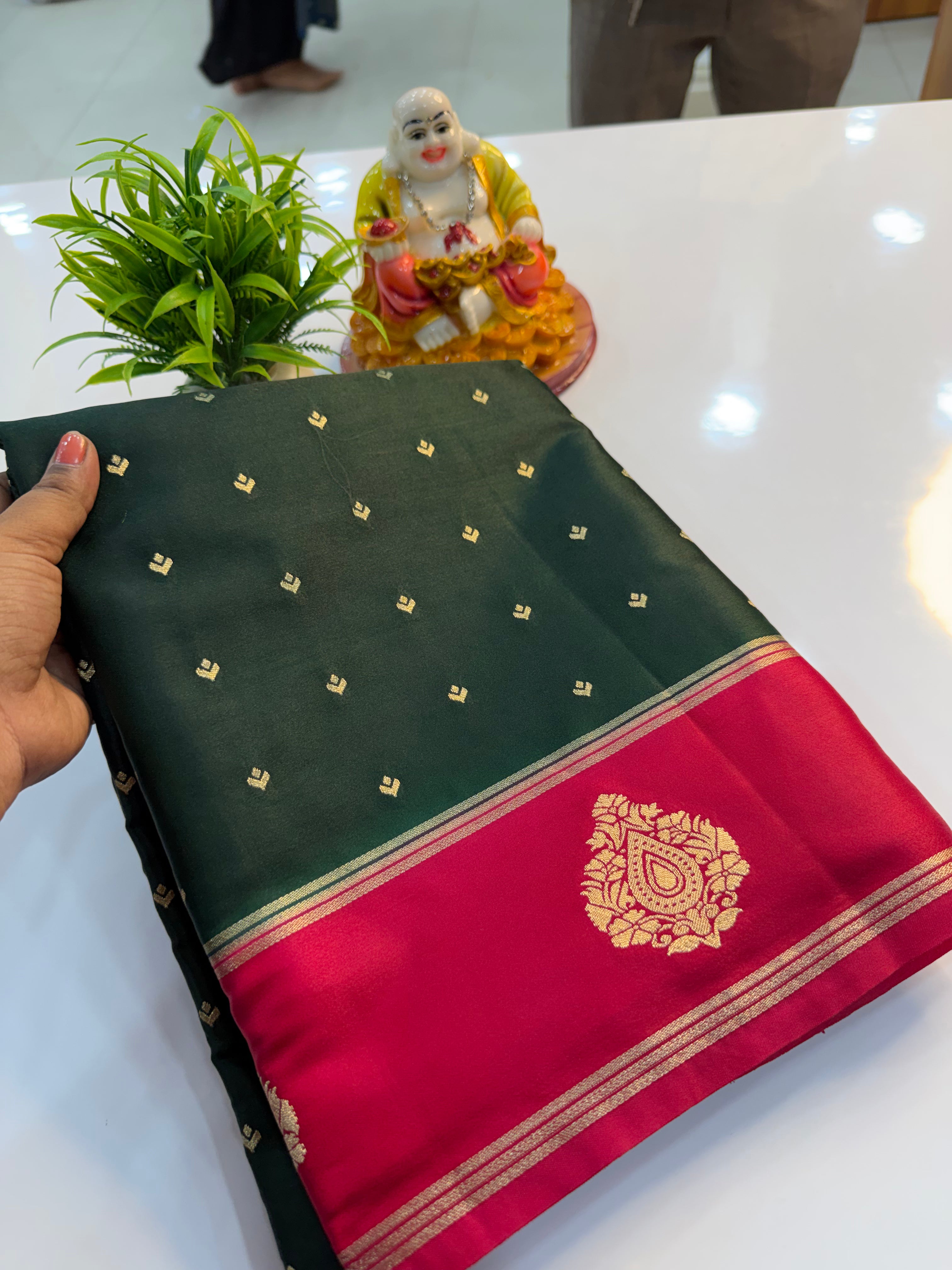 Premium Gajji Silk Saree with Buttas | Rich Pallu & Butta Blouse…