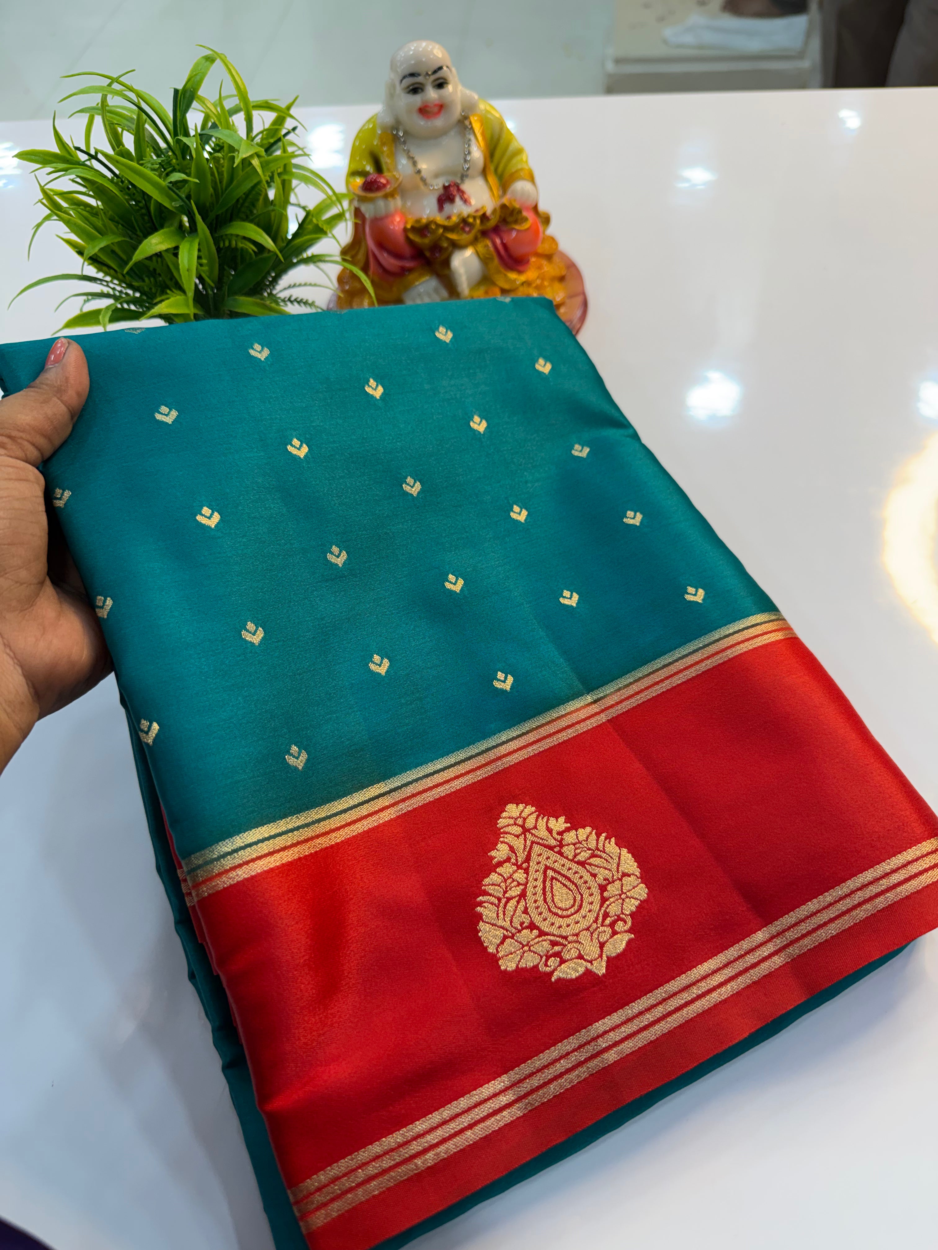 Premium Gajji Silk Saree with Buttas | Rich Pallu & Butta Blouse…