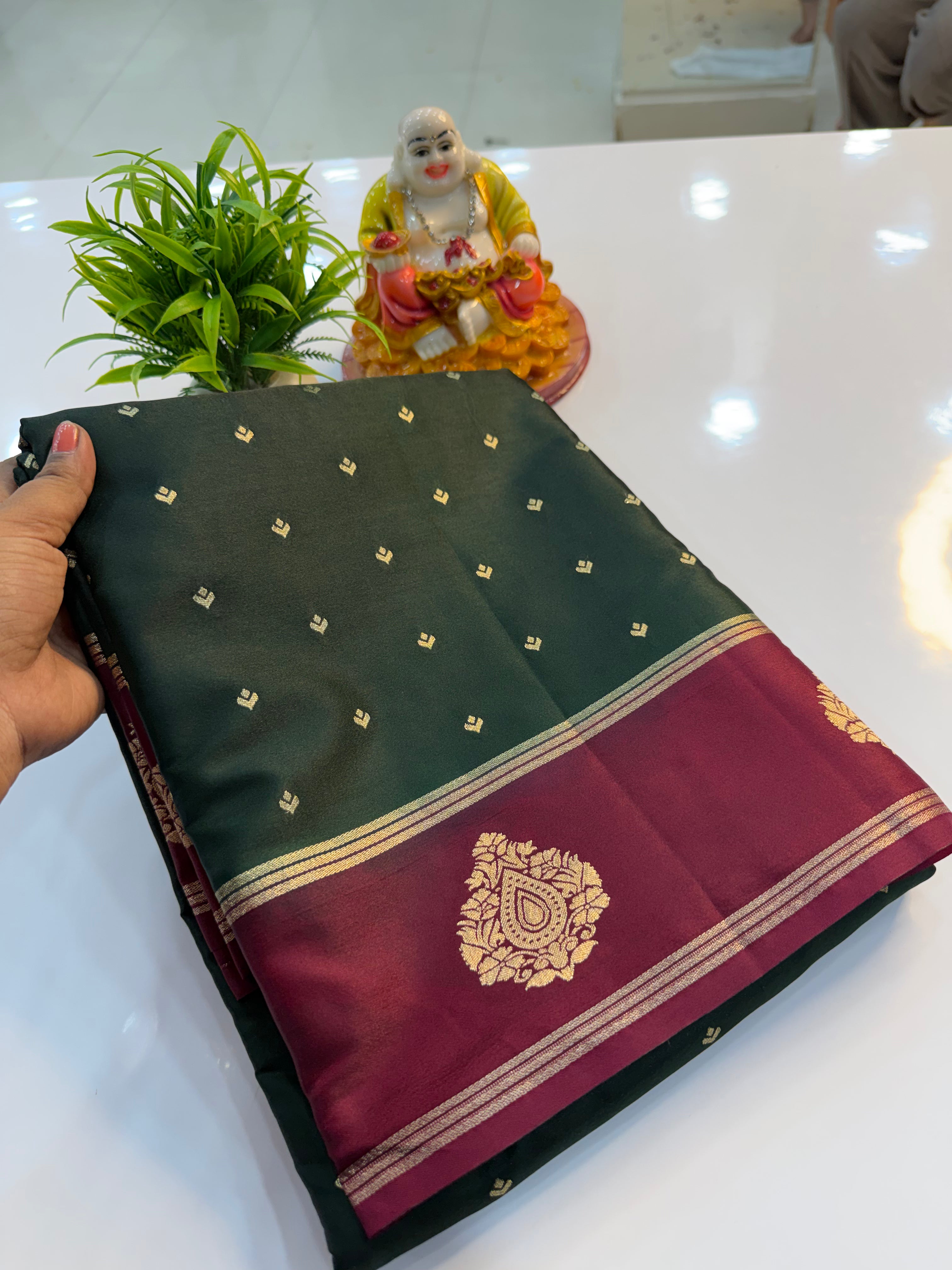 Premium Gajji Silk Saree with Buttas | Rich Pallu & Butta Blouse…