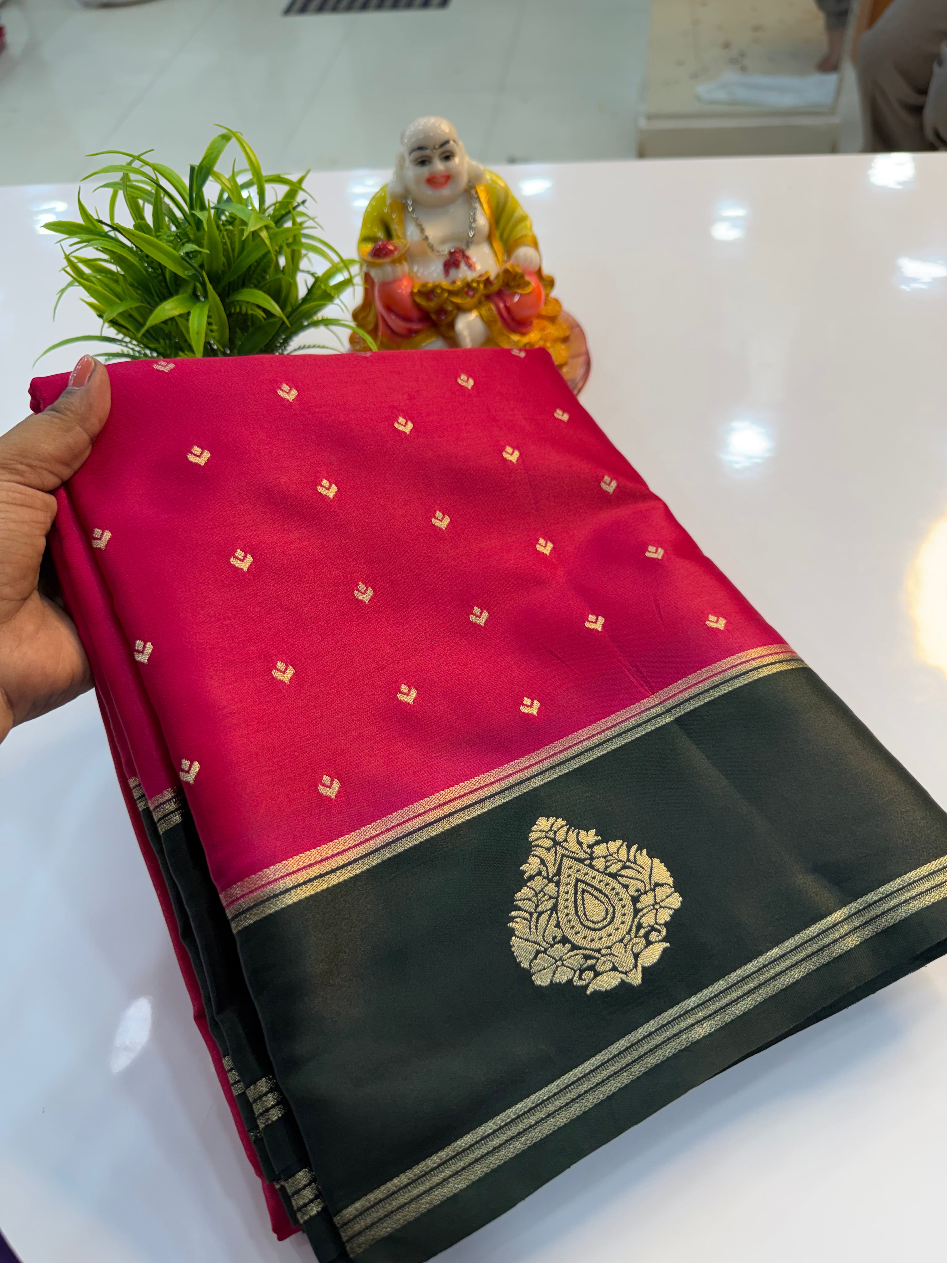 Premium Gajji Silk Saree with Buttas | Rich Pallu & Butta Blouse…