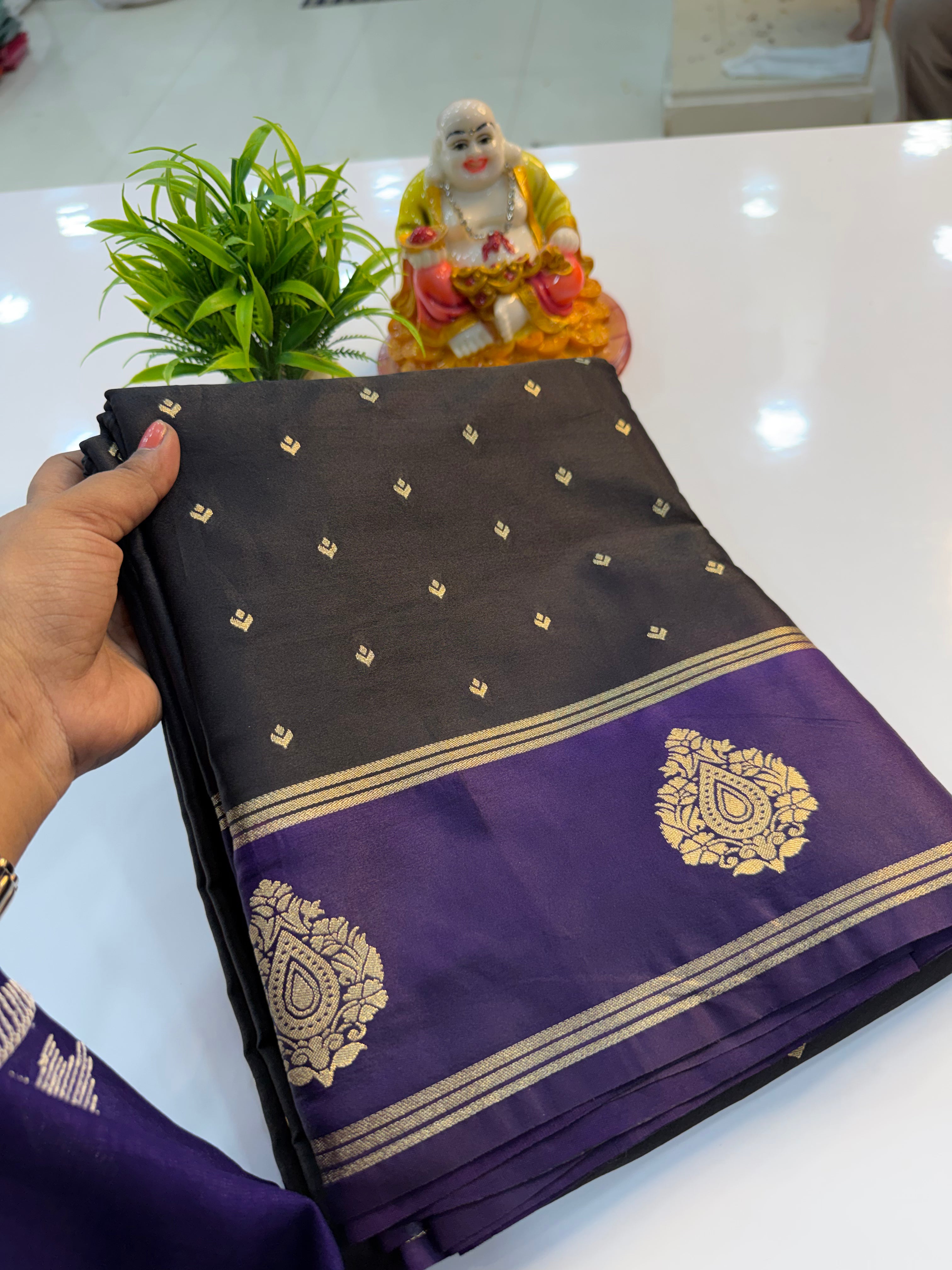 Premium Gajji Silk Saree with Buttas | Rich Pallu & Butta Blouse…