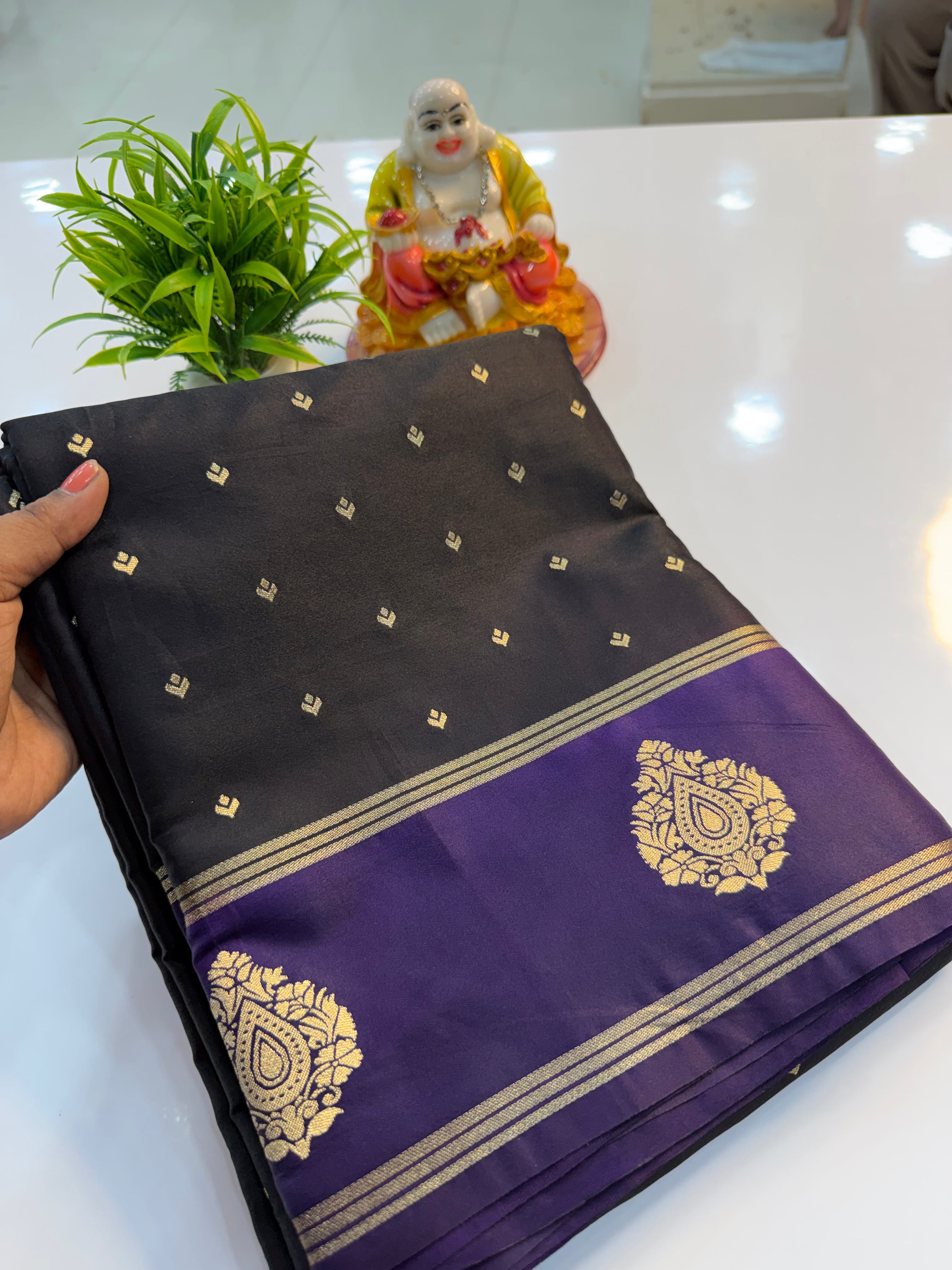 Premium Gajji Silk Saree with Buttas | Rich Pallu & Butta Blouse…