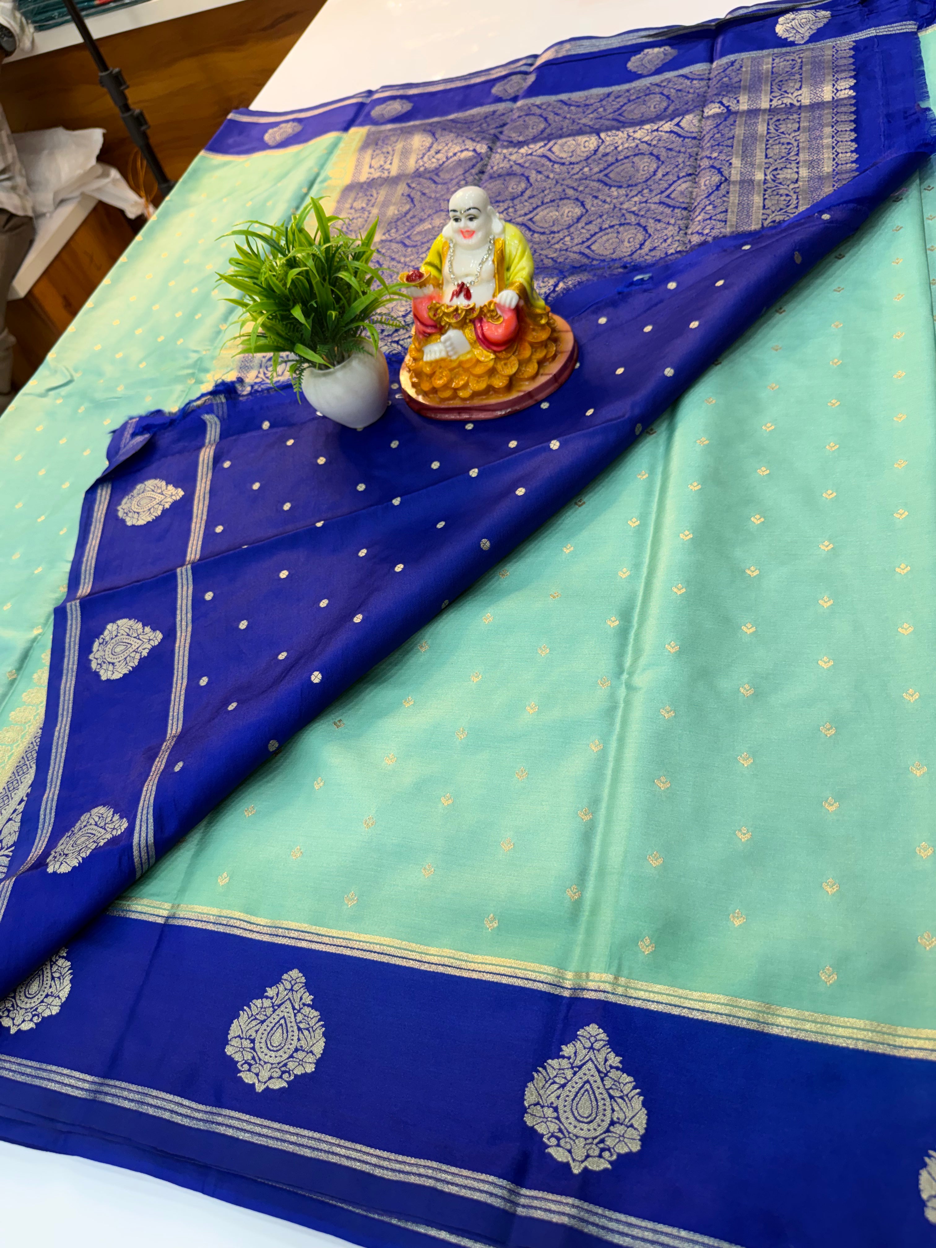 Premium Gajji Silk Saree with Buttas | Rich Pallu & Butta Blouse…