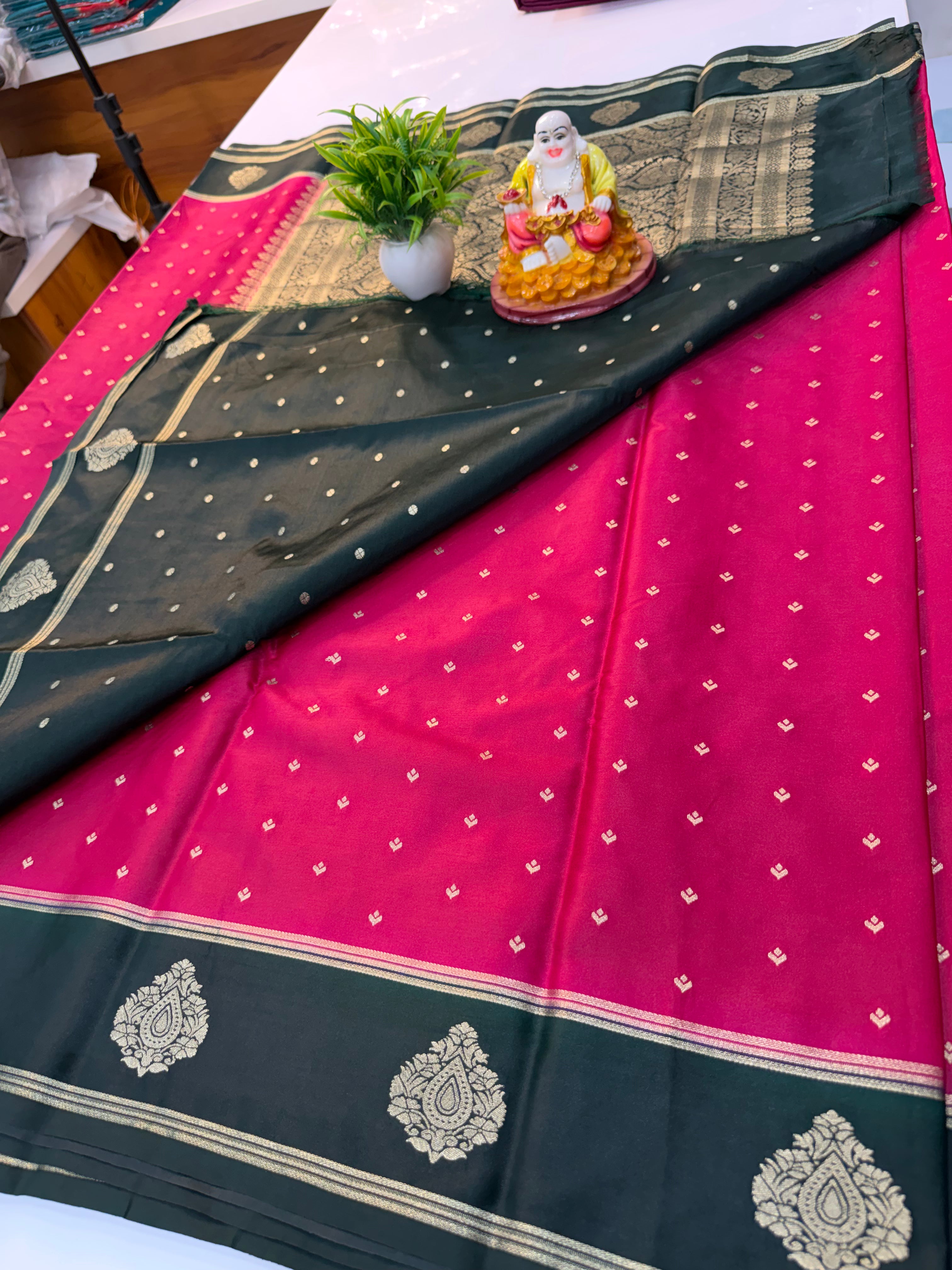 Premium Gajji Silk Saree with Buttas | Rich Pallu & Butta Blouse…