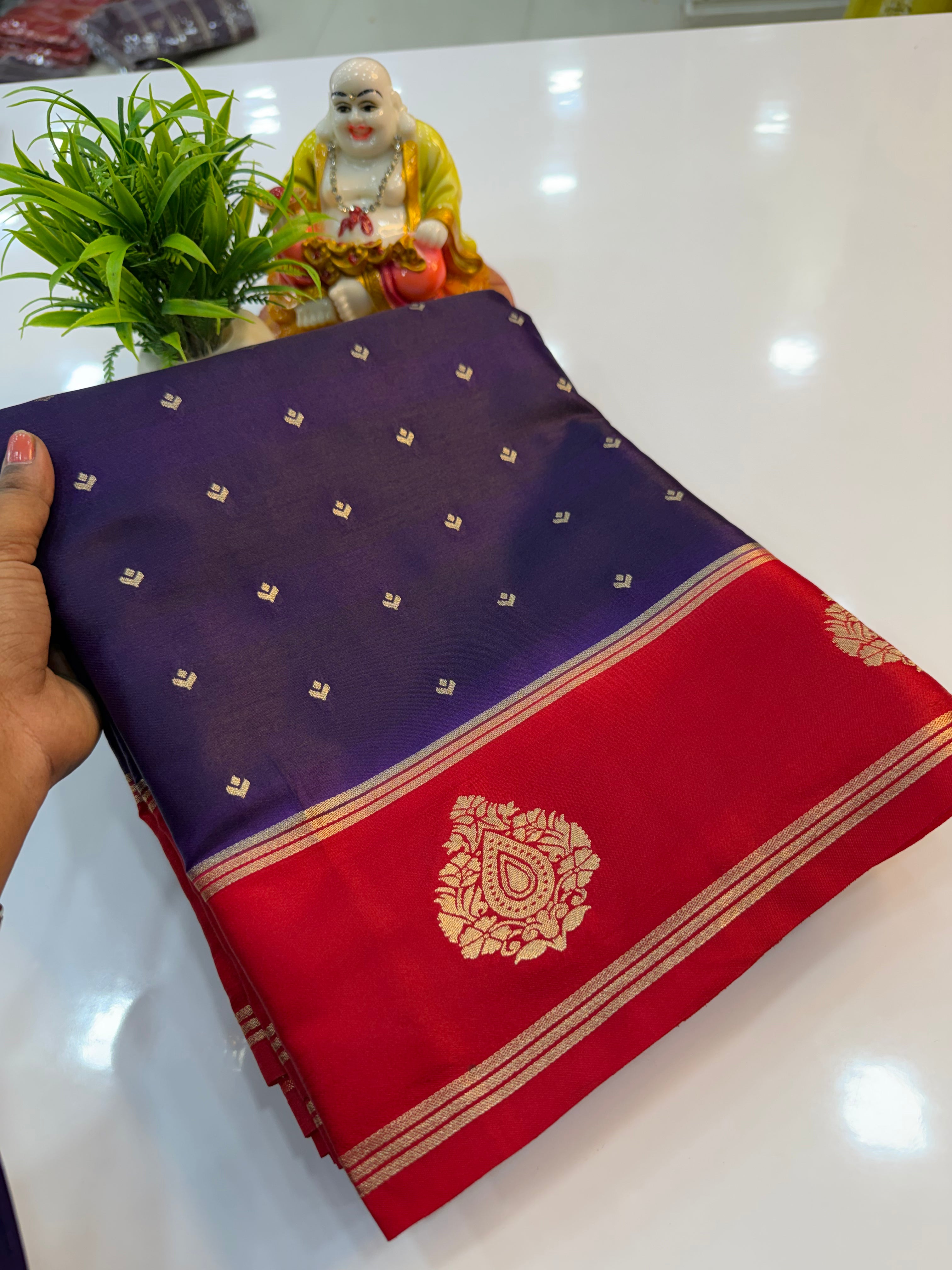 Premium Gajji Silk Saree with Buttas | Rich Pallu & Butta Blouse…