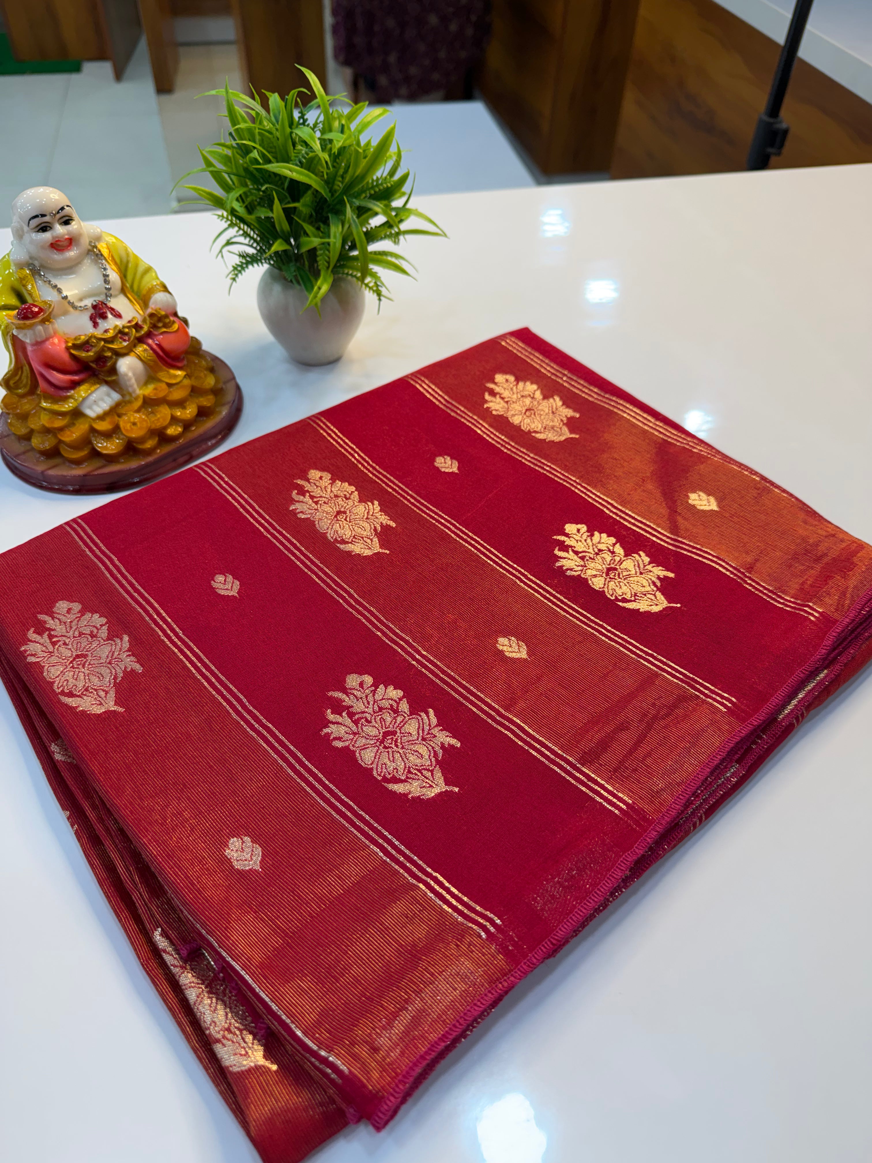 Semi Viscose Saree with Beautiful Floral Design | Rich Pallu & Butta Blouse…