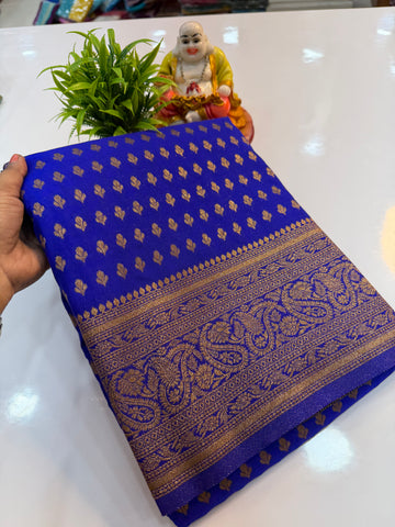 Premium Khaddi Georgette Saree with Buttas & Rich Pallu…