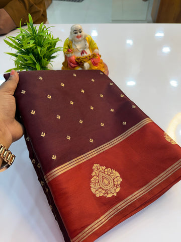 Premium Gajji Silk Saree with Elegant Buttas & Rich Pallu | Padmavathi Silks and Sarees…..