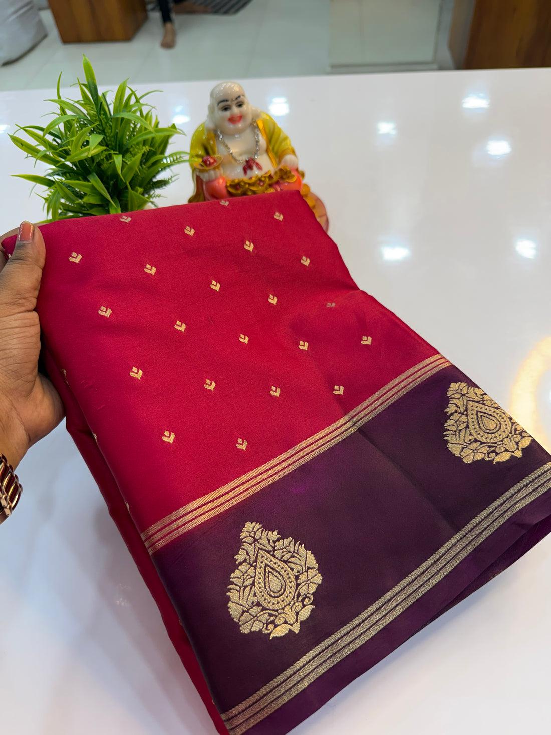 Premium Gajji Silk Saree with Elegant Buttas & Rich Pallu | Padmavathi Silks and Sarees…..