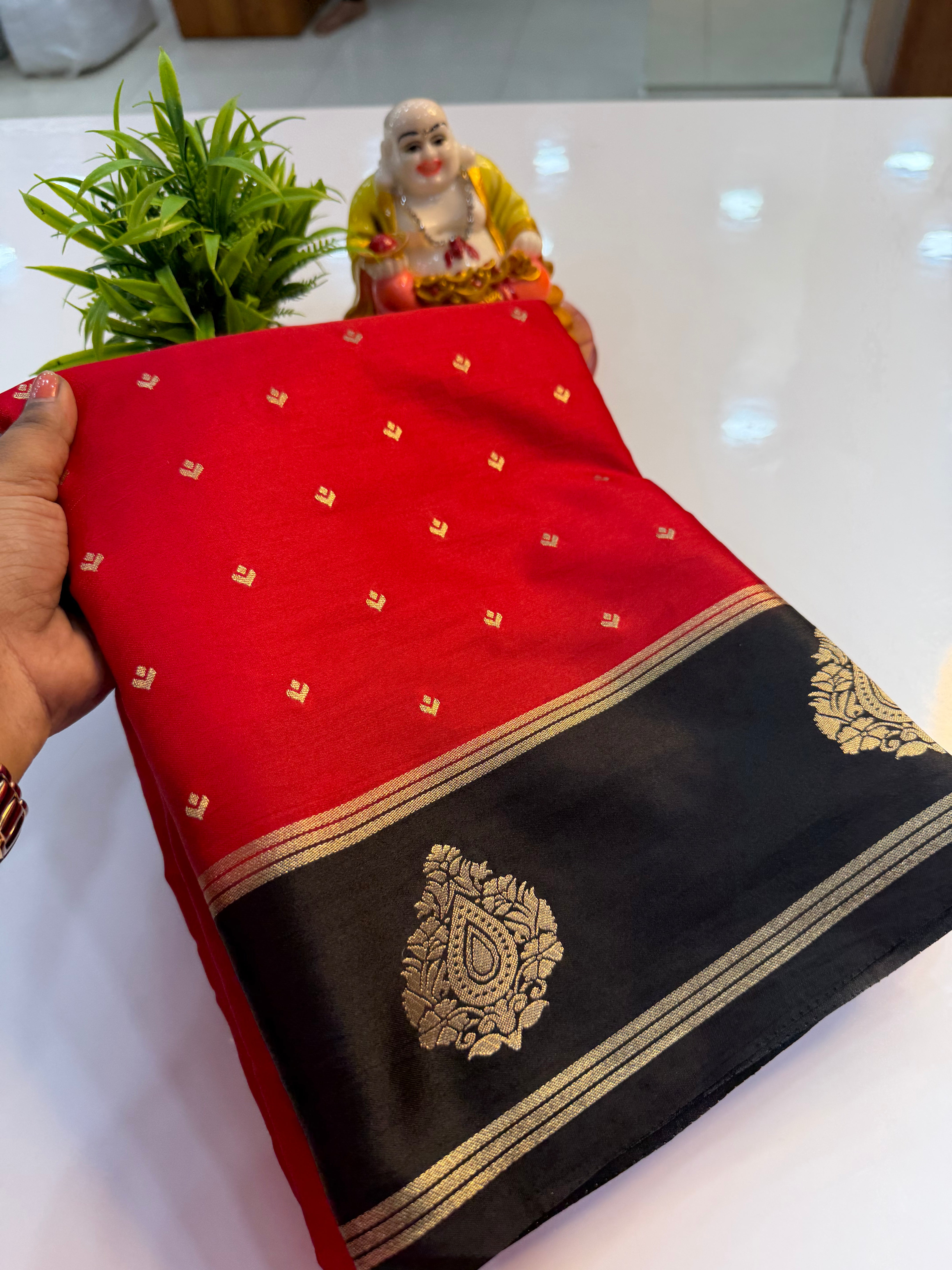Premium Gajji Silk Saree with Elegant Buttas & Rich Pallu | Padmavathi Silks and Sarees…..