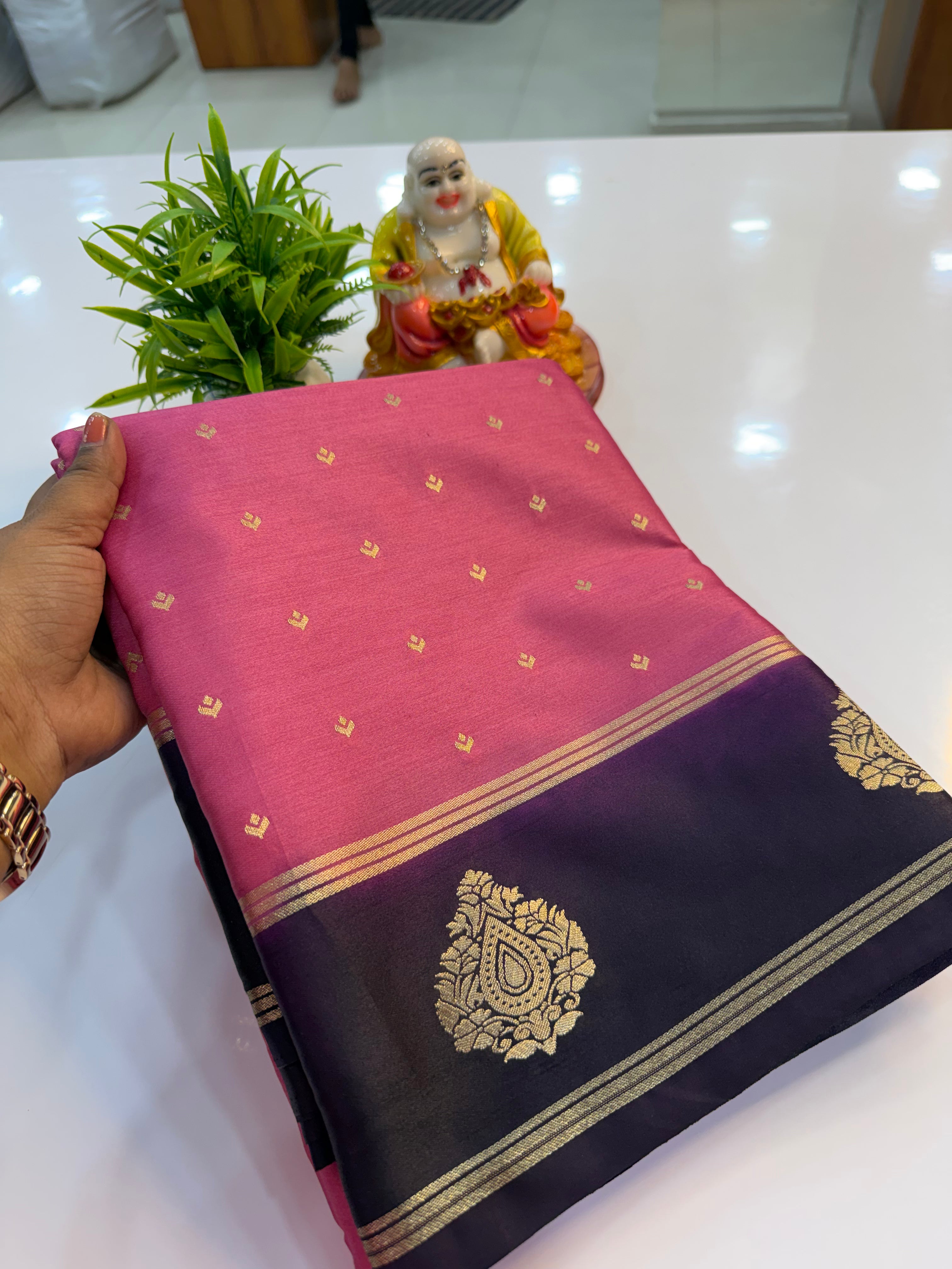Premium Gajji Silk Saree with Elegant Buttas & Rich Pallu | Padmavathi Silks and Sarees…..
