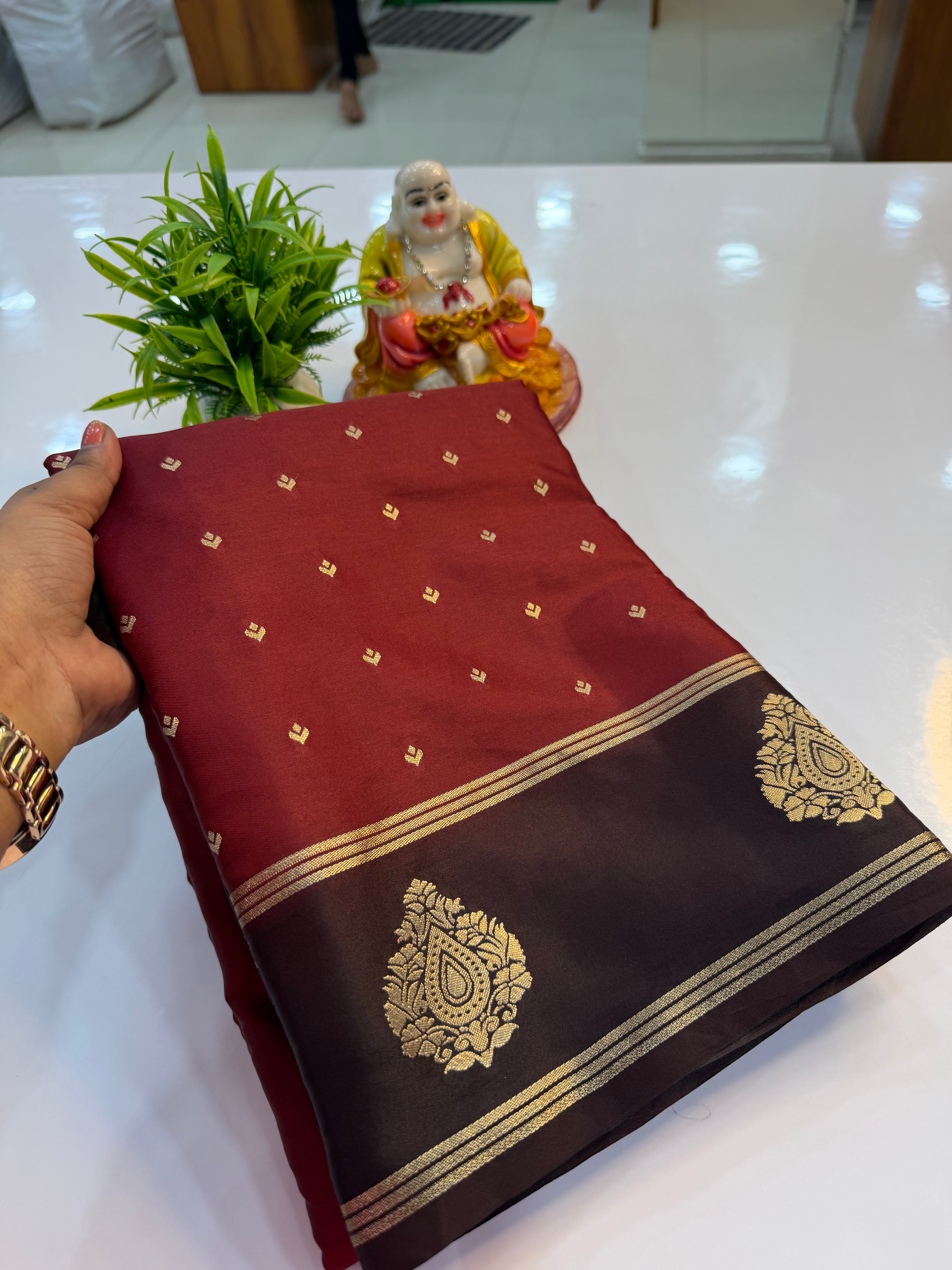 Premium Gajji Silk Saree with Elegant Buttas & Rich Pallu | Padmavathi Silks and Sarees…..