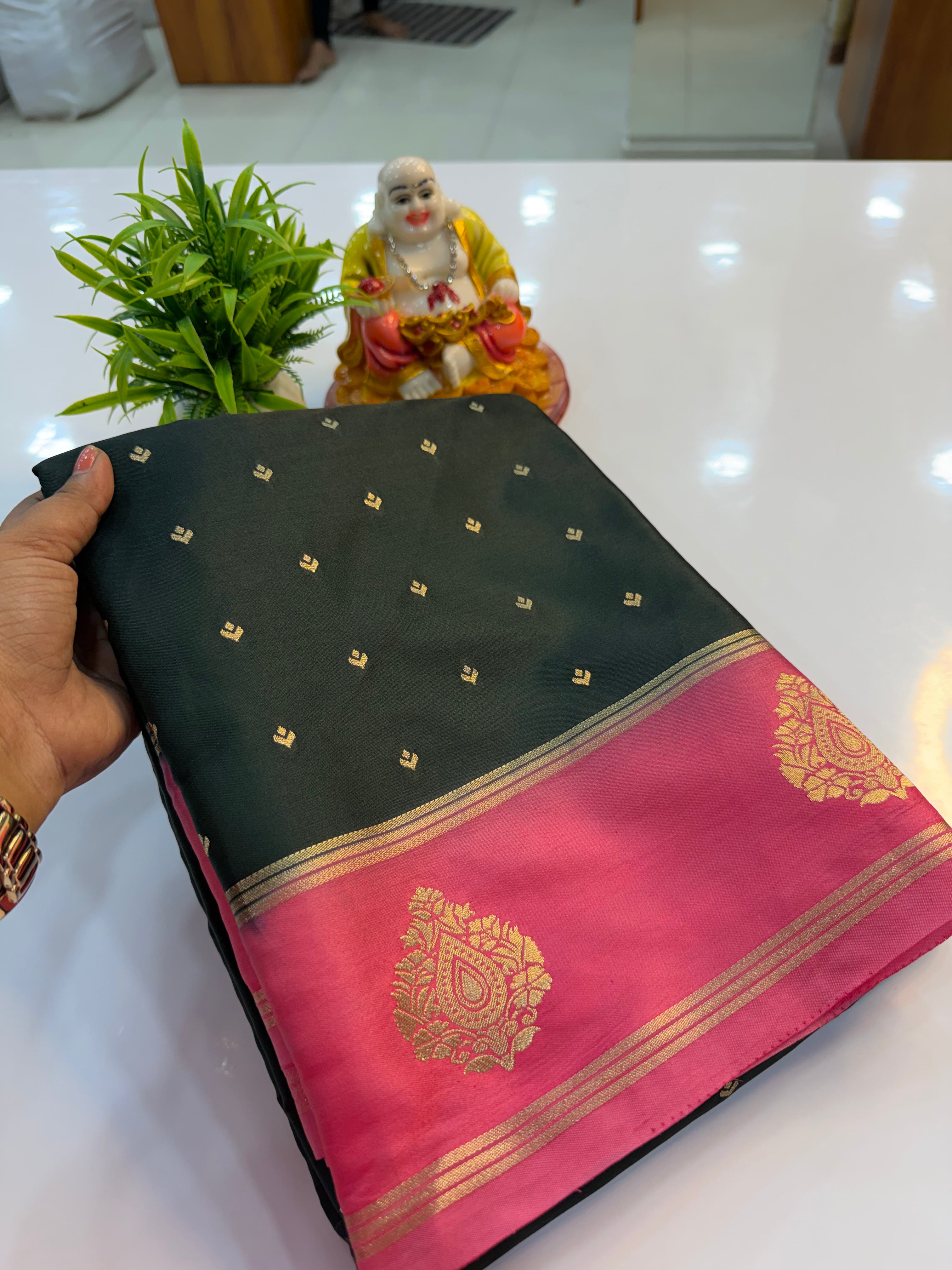 Premium Gajji Silk Saree with Elegant Buttas & Rich Pallu | Padmavathi Silks and Sarees…..