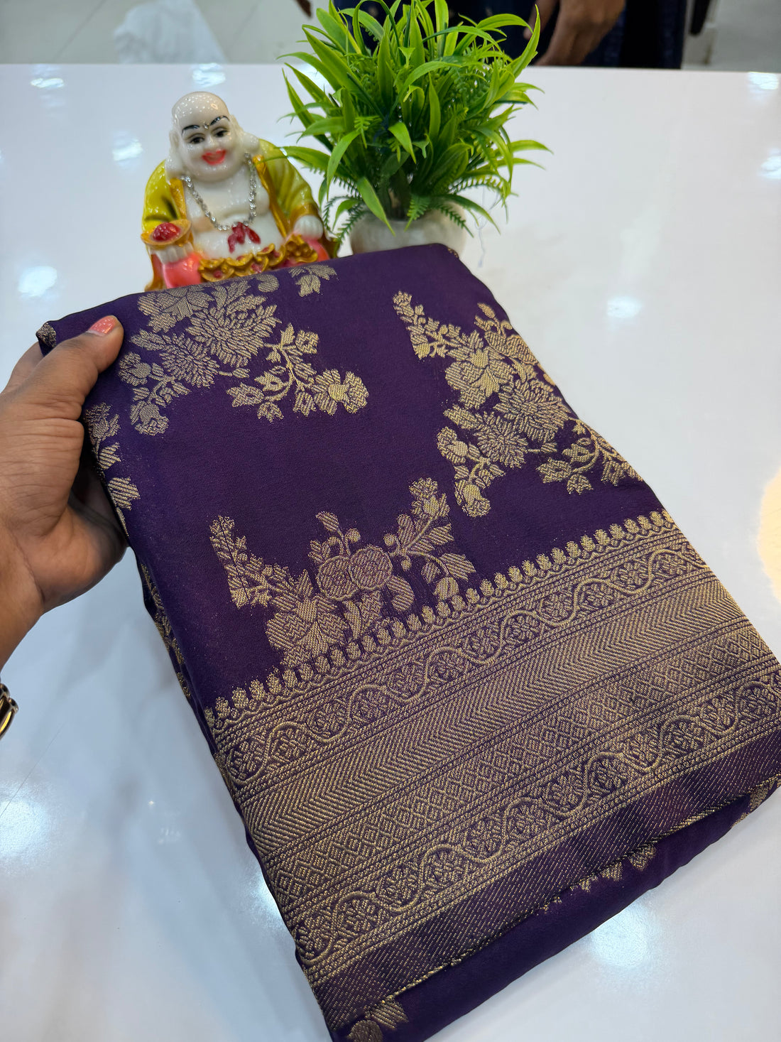 Premium Georgette Saree with Jaal Pattern | Rich Pallu & Butta Blouse…