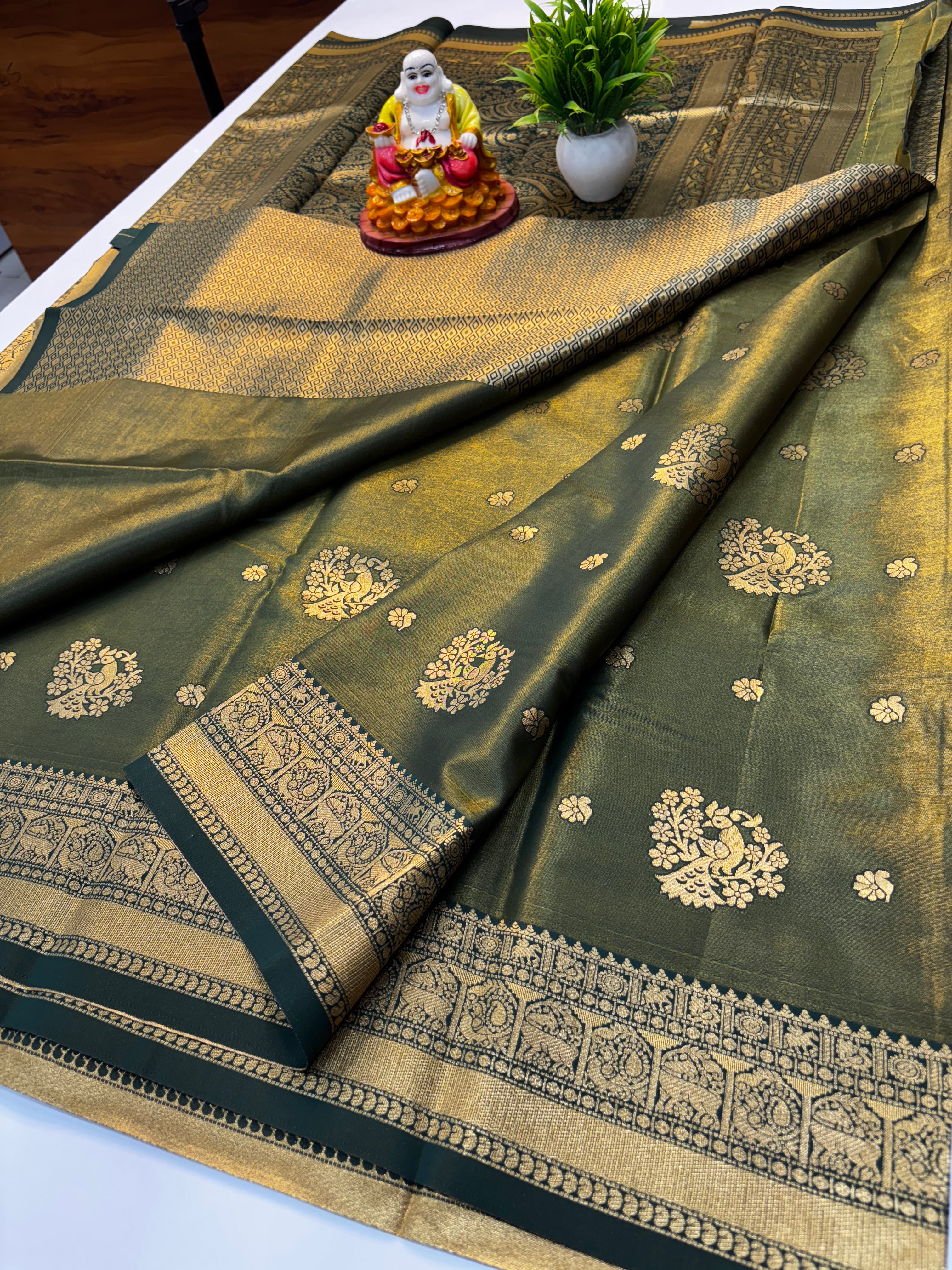 Premium Semi Silk Saree with Mayuri Design & Rich Pallu | Padmavathi Silks