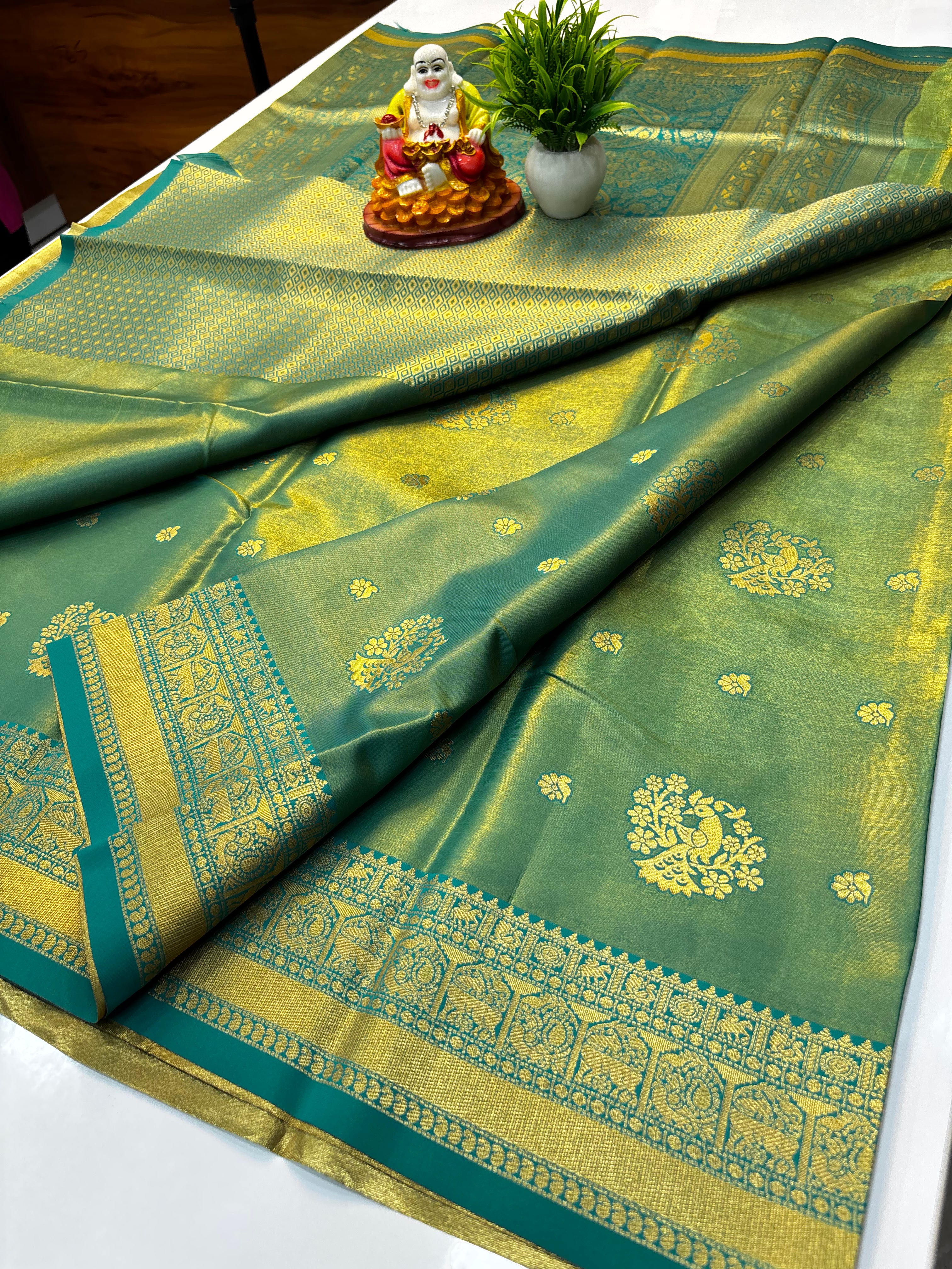 Premium Semi Silk Saree with Mayuri Design & Rich Pallu | Padmavathi Silks