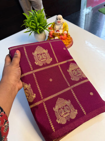 Premium Georgette Saree with Checks, Rich Pallu & Butta Blouse…