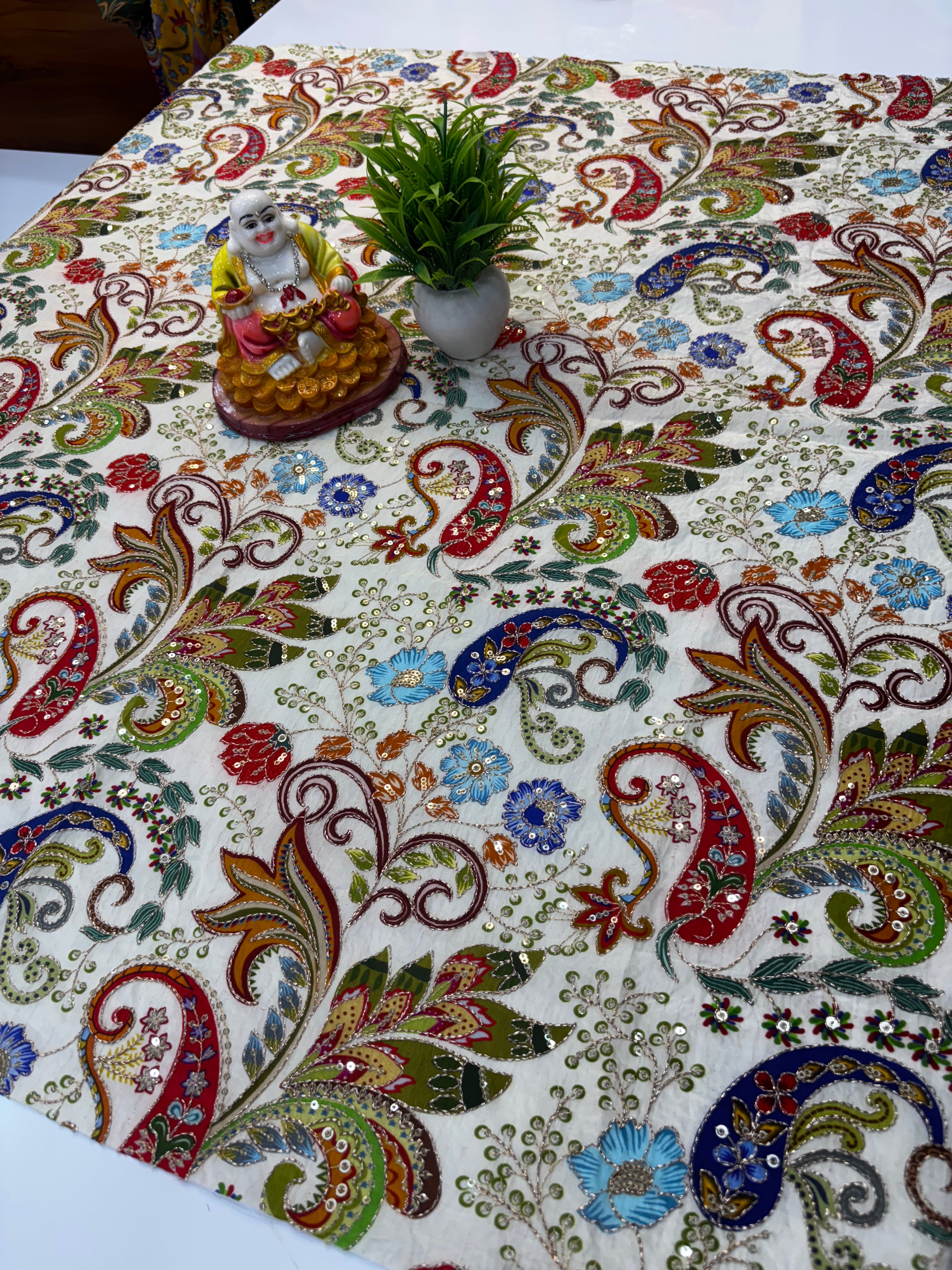 Premium Kalamkari Natural Crepe Silk Blouse