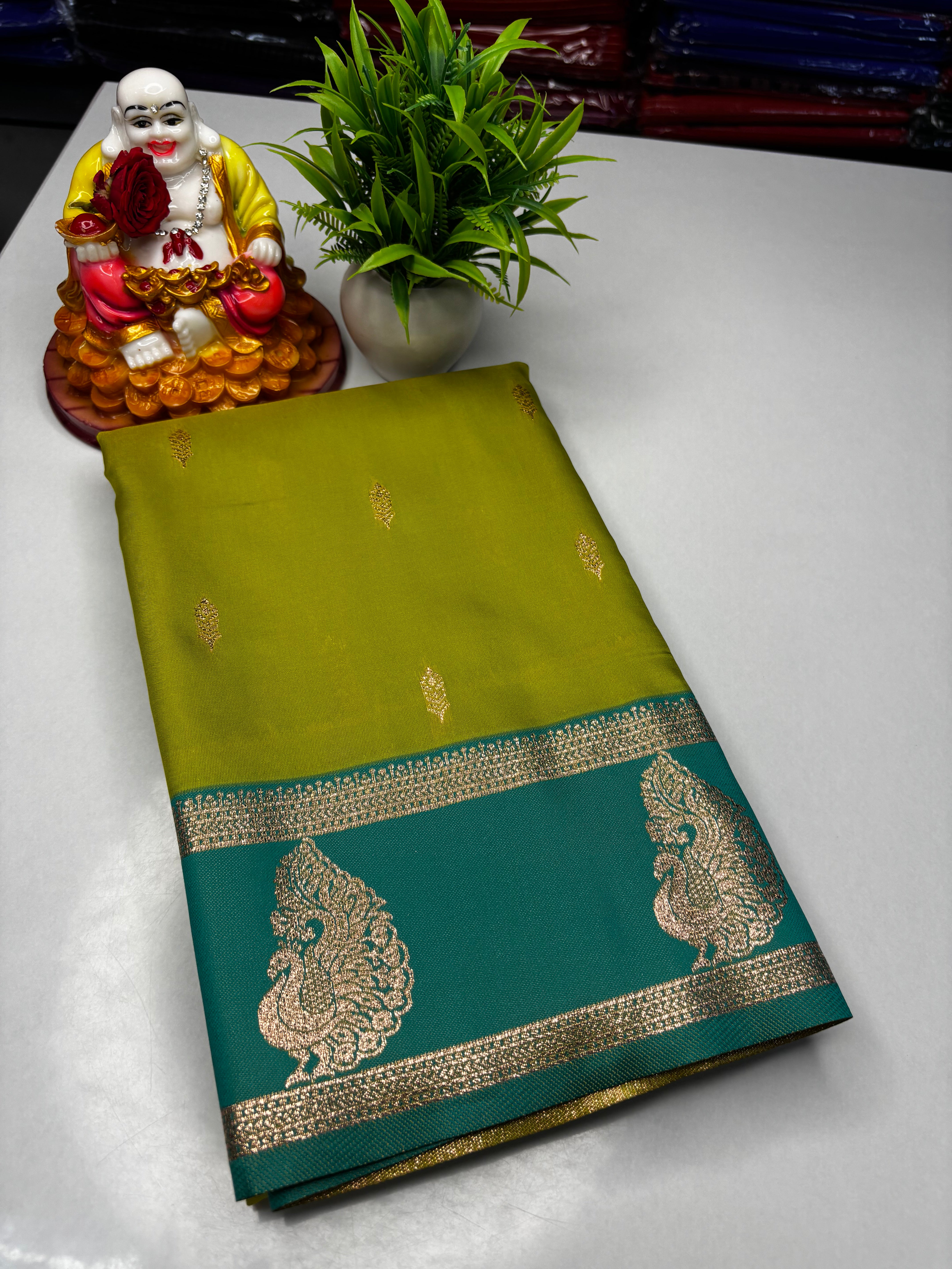 Premium Semi Silk Saree with Beautiful Buttas & Rich Pallu