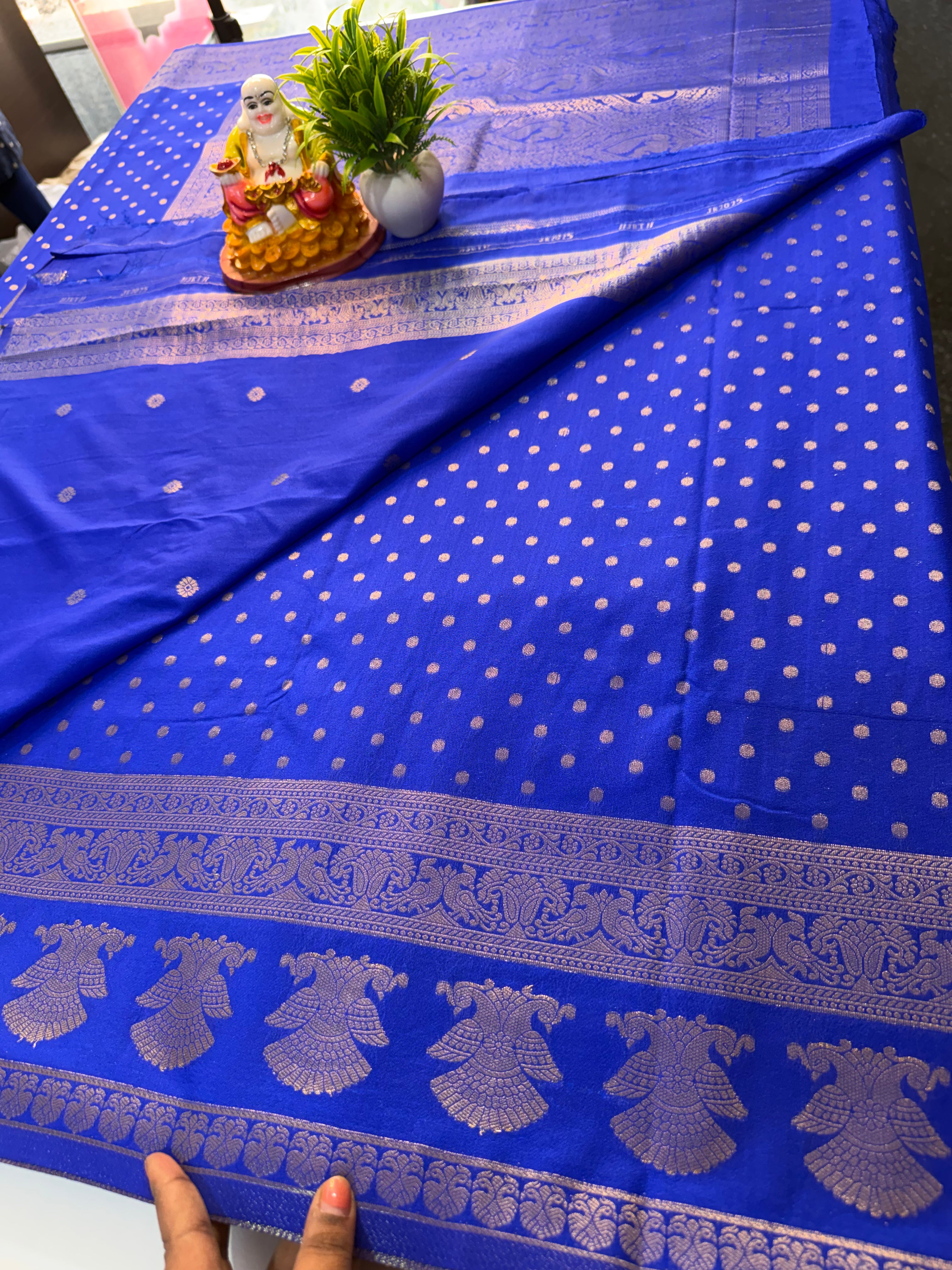 Premium Georgette Saree with Ganda Berunda Design with rich pallu…