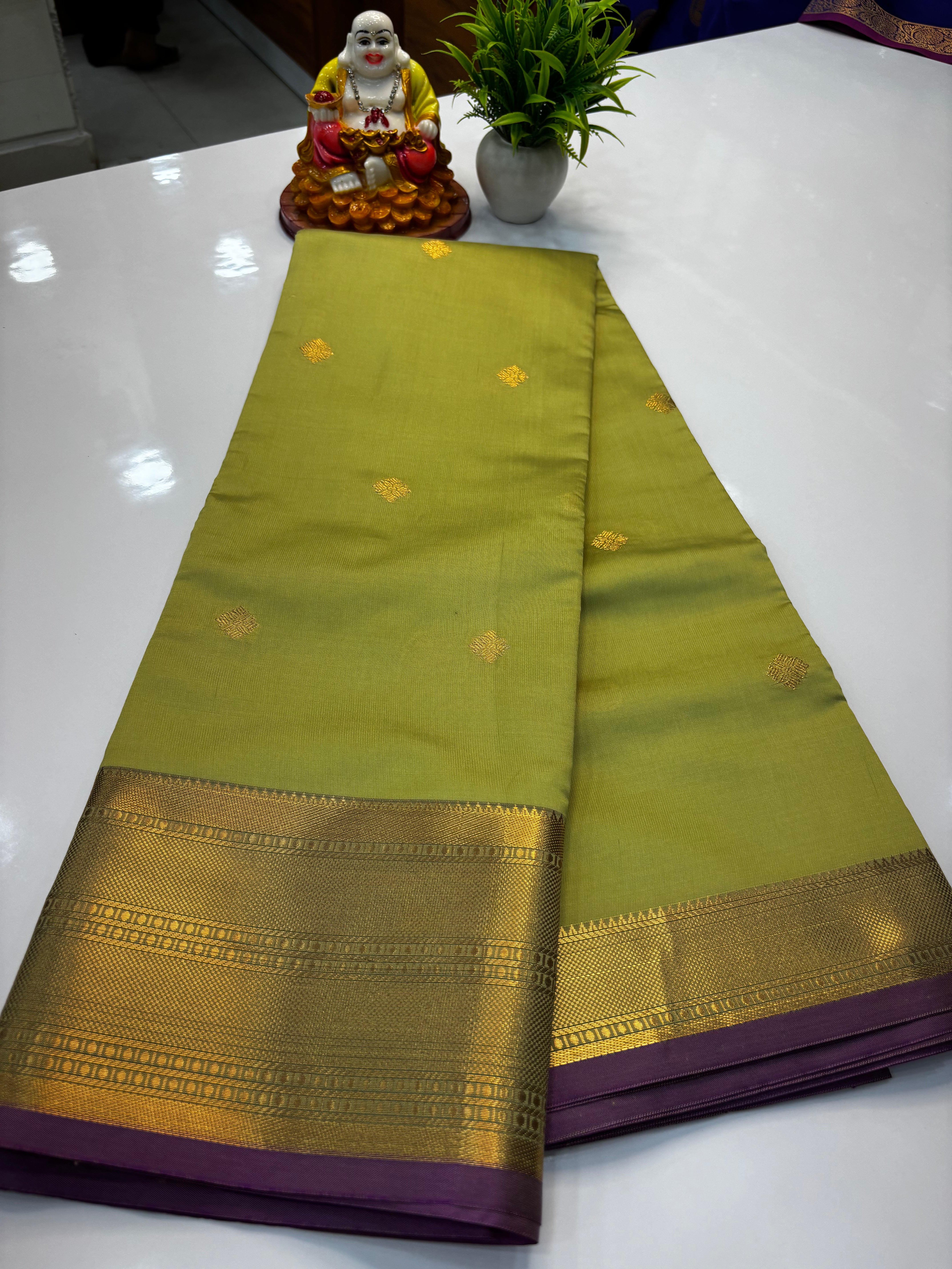Semi Silk Saree with Elegant Buttas | Padmavathi Silks and Sarees