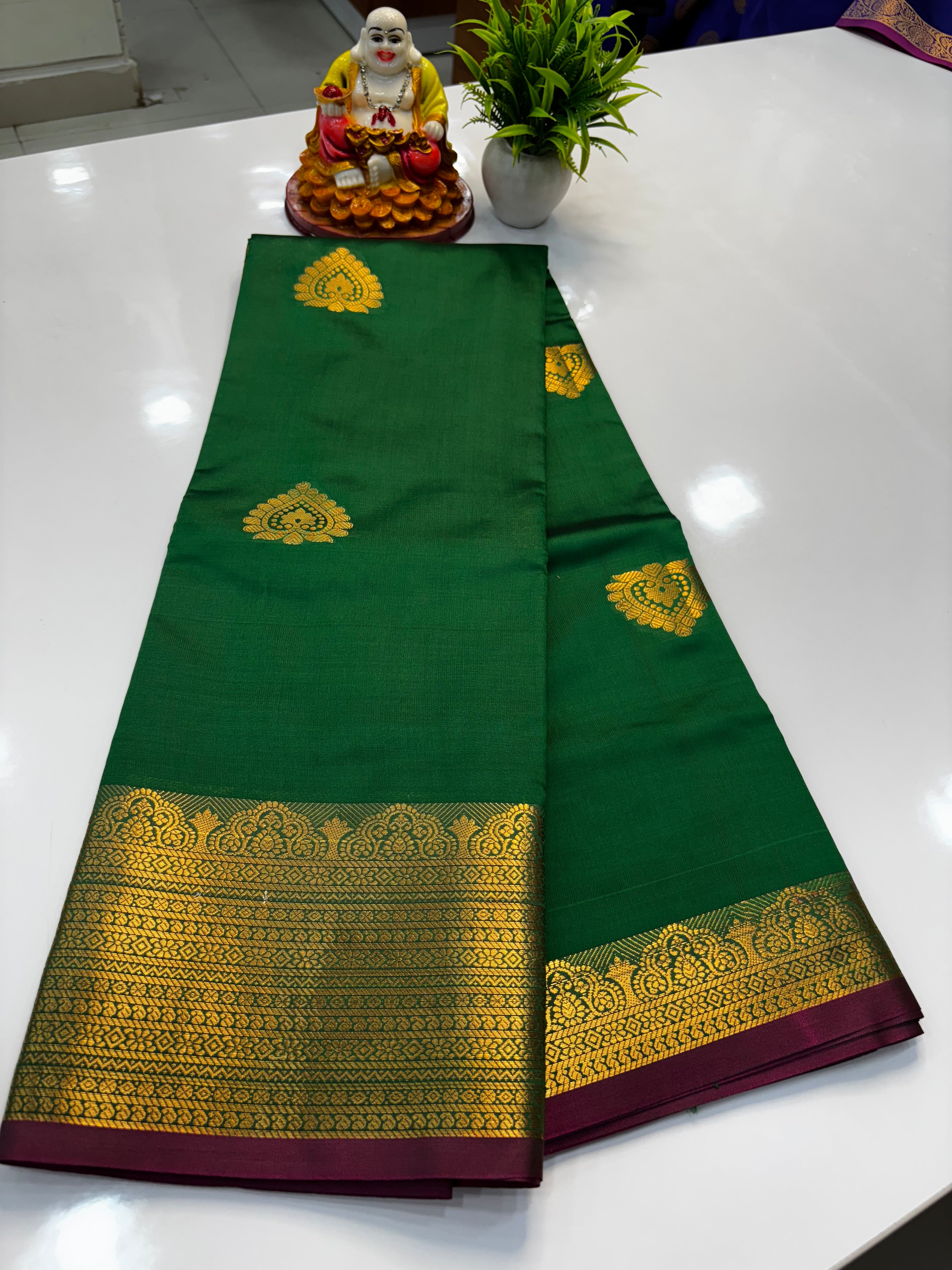 Semi Silk Saree with Elegant Buttas | Padmavathi Silks and Sarees