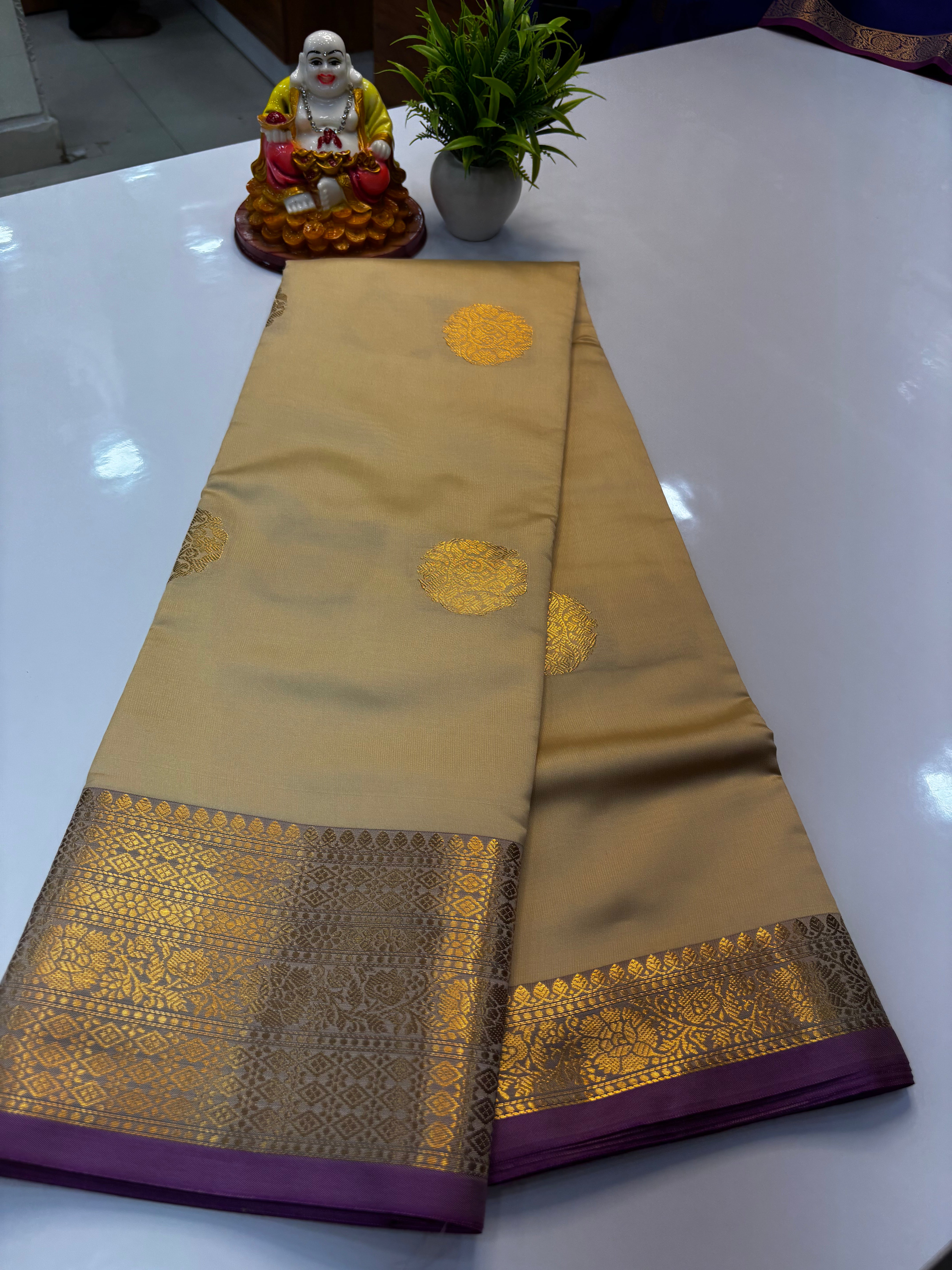 Semi Silk Saree with Elegant Buttas | Padmavathi Silks and Sarees