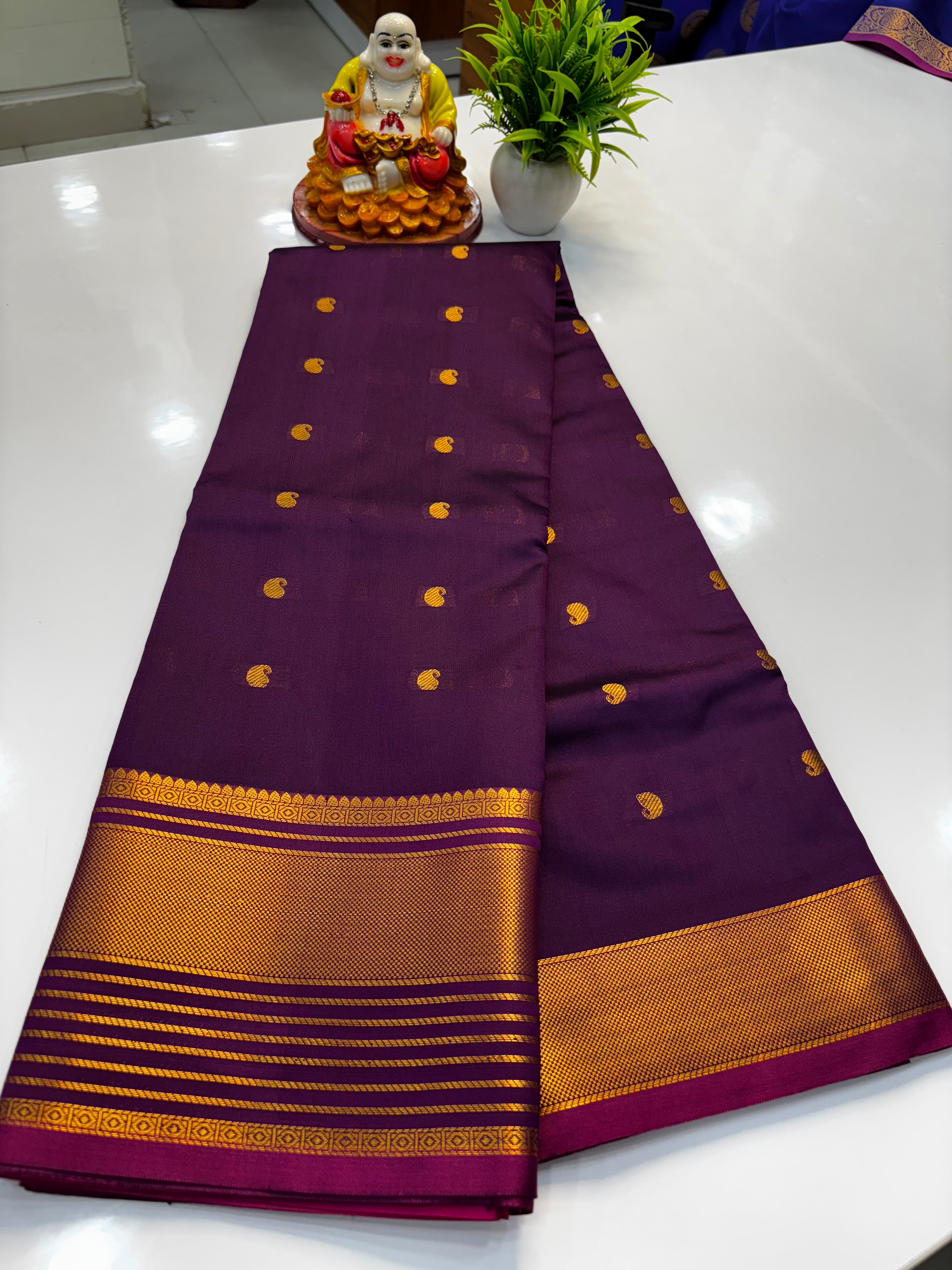 Semi Silk Saree with Elegant Buttas | Padmavathi Silks and Sarees
