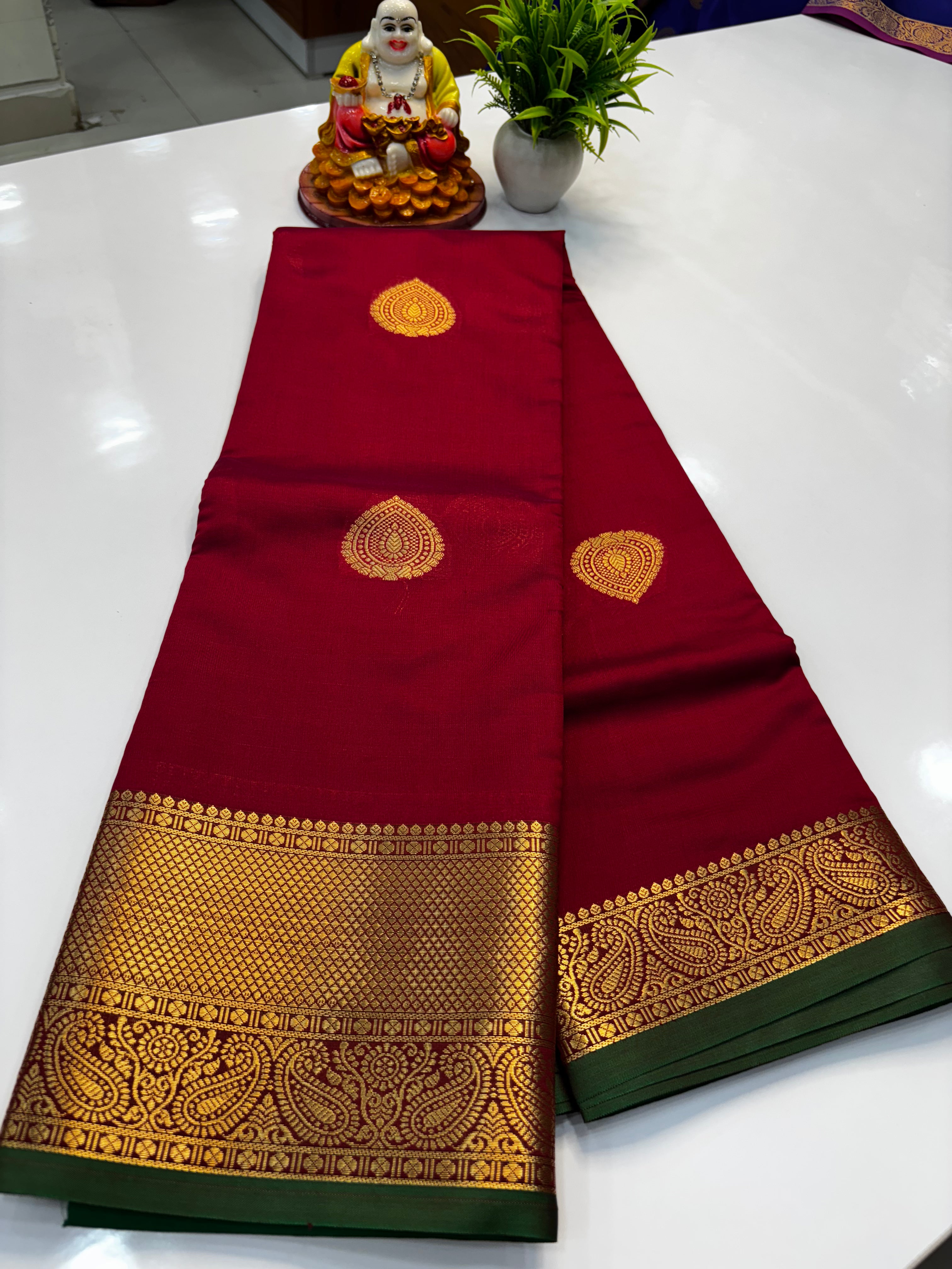 Semi Silk Saree with Elegant Buttas | Padmavathi Silks and Sarees